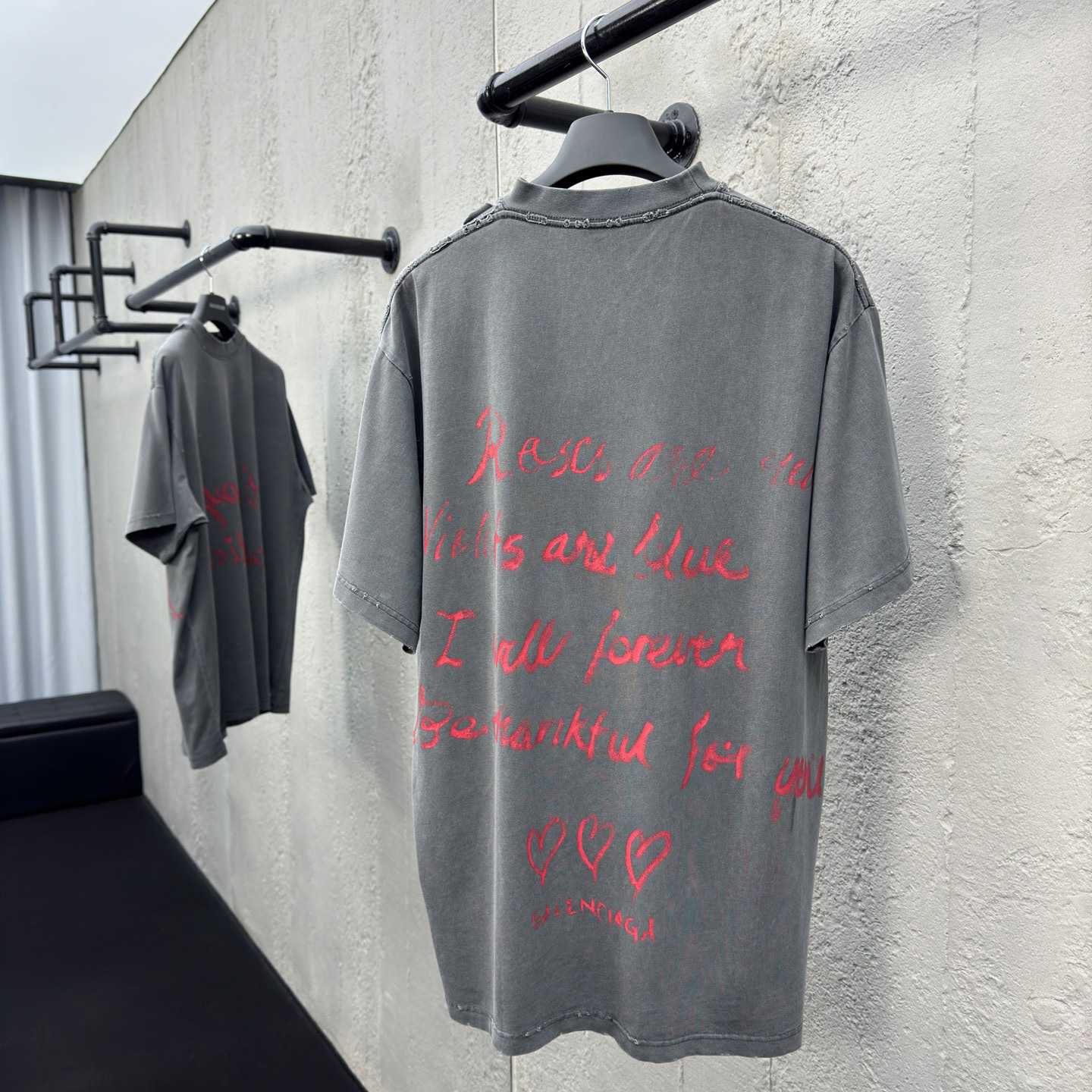 Balenciaga Lipstick Valentines T-Shirt Small Fit  - FashionPlug