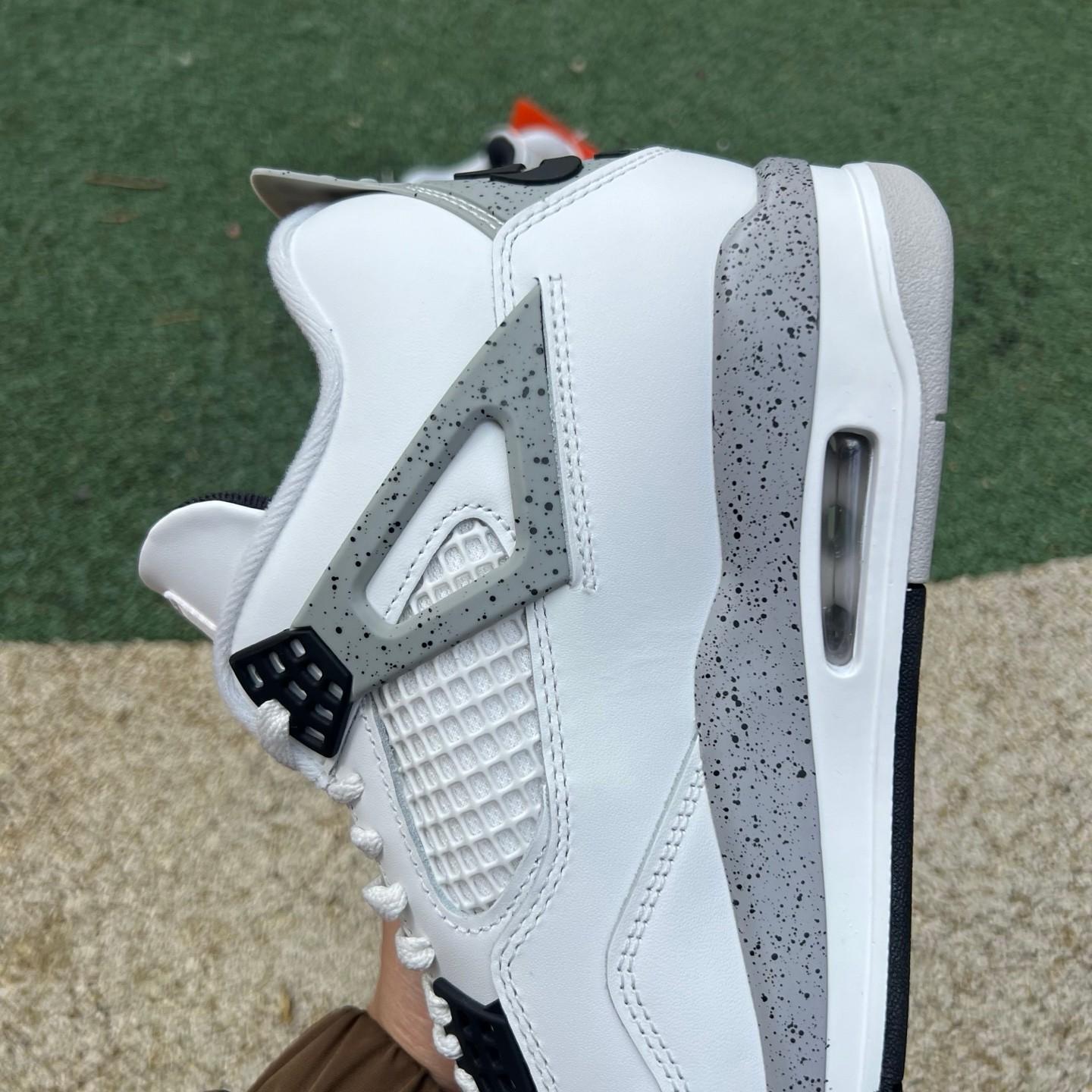 Air Jordan 4 “White Cement” Sneakers    FV5029-100 - FashionPlug