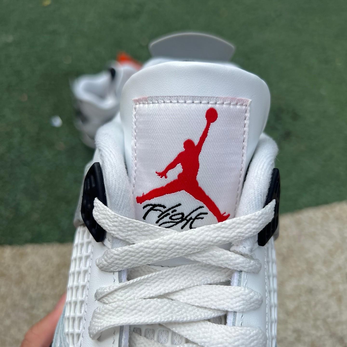 Air Jordan 4 “White Cement” Sneakers    FV5029-100 - FashionPlug