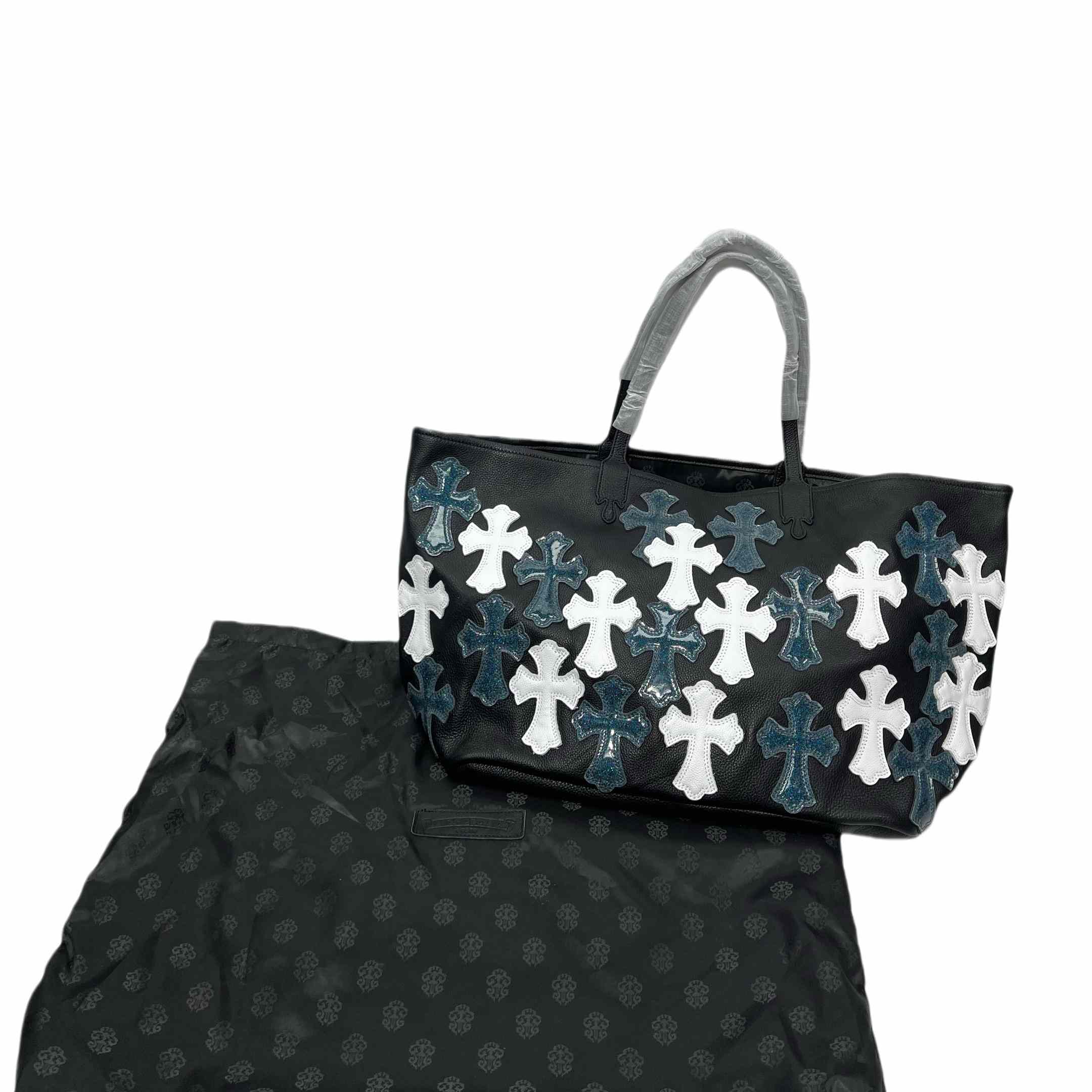 Chrome Heart Cross Tote Bag   35-30cm - FashionPlug
