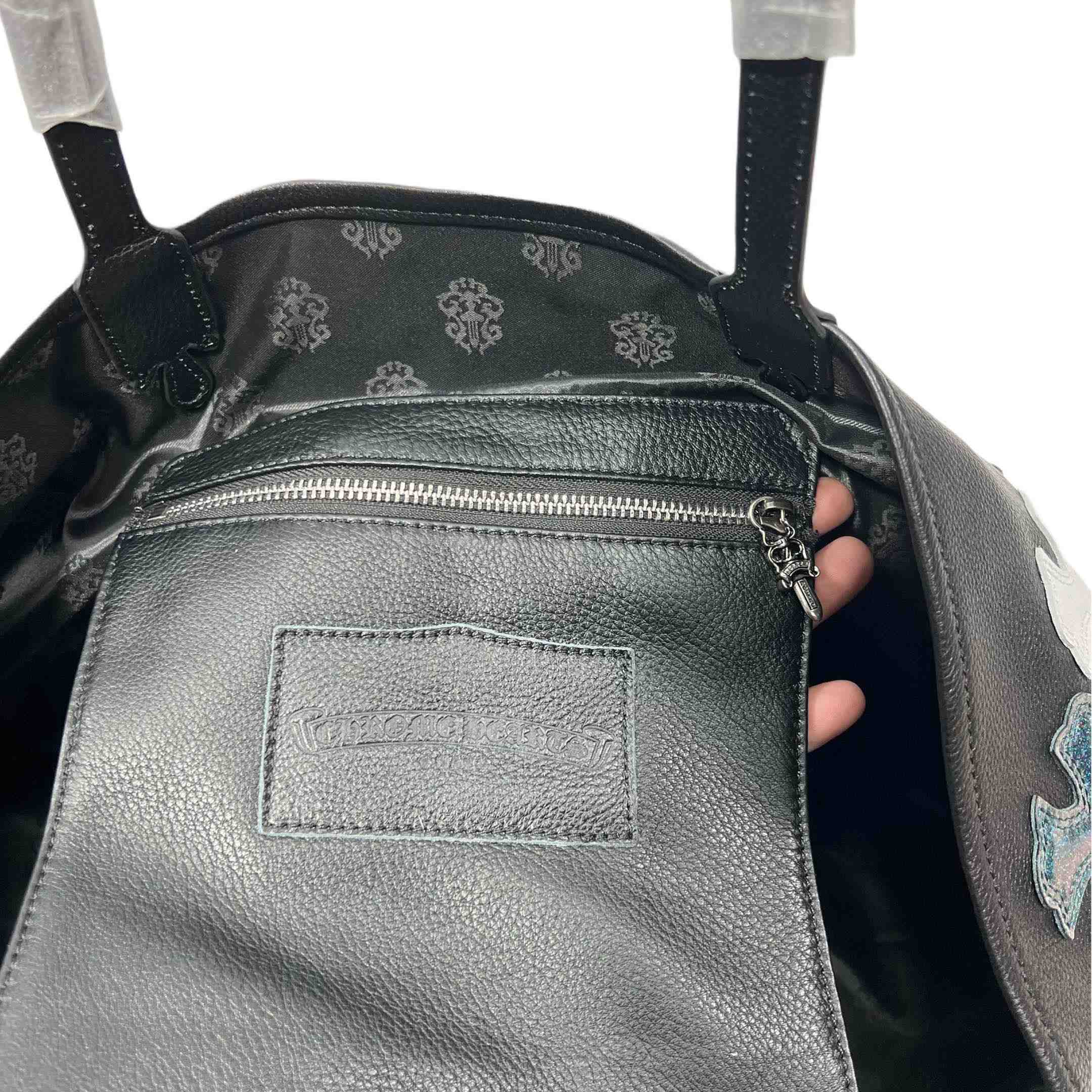 Chrome Heart Cross Tote Bag   35-30cm - FashionPlug