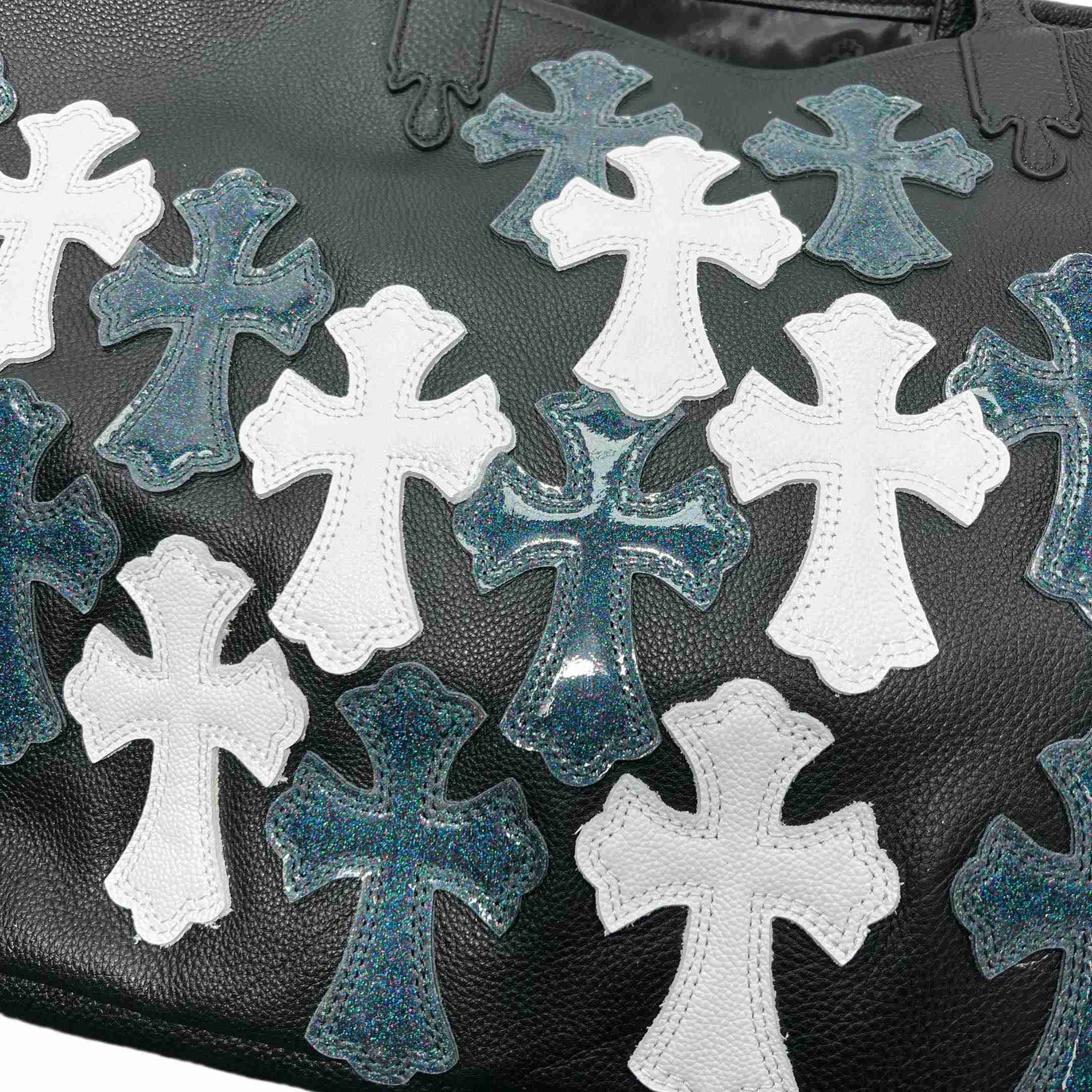 Chrome Heart Cross Tote Bag   35-30cm - FashionPlug