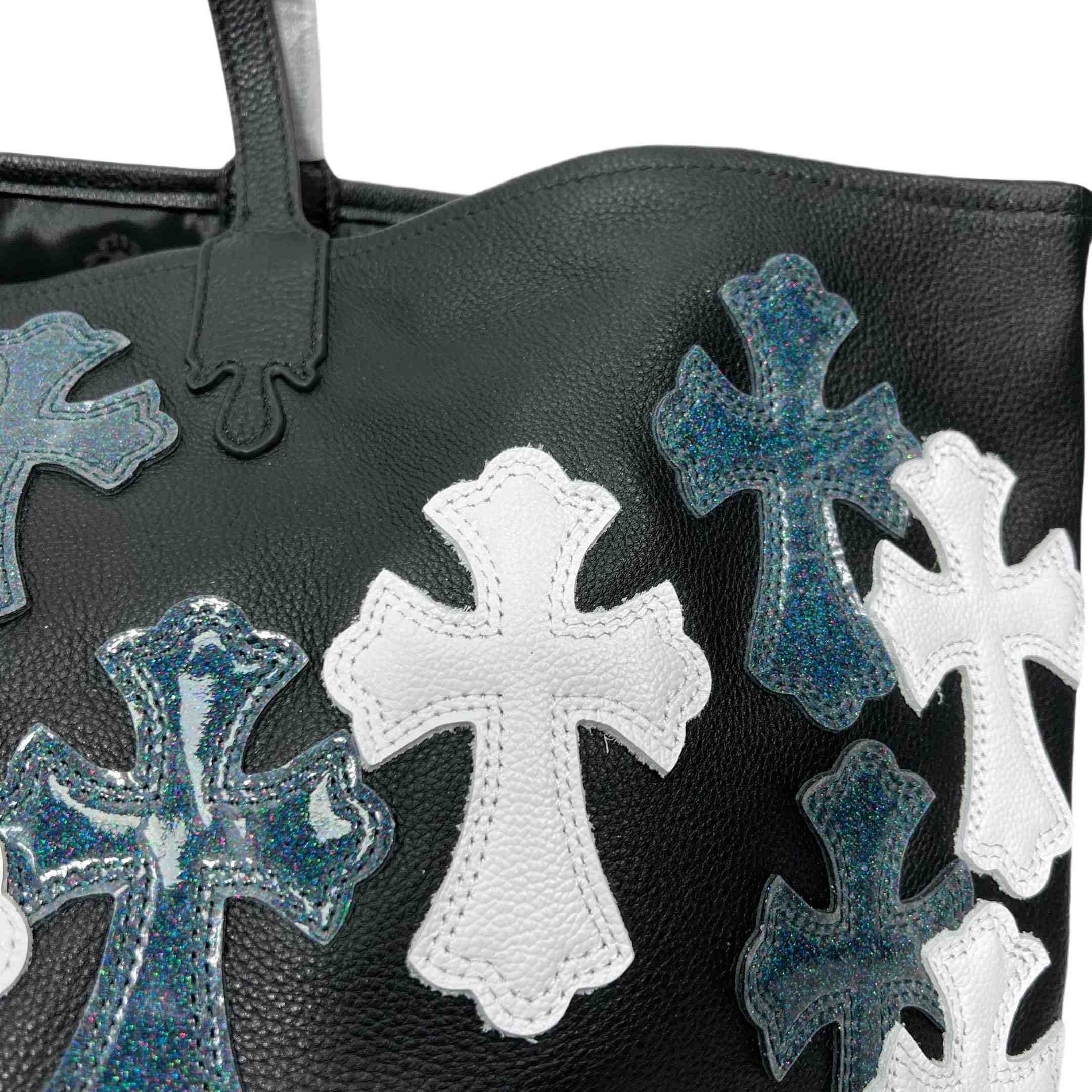 Chrome Heart Cross Tote Bag   35-30cm - FashionPlug