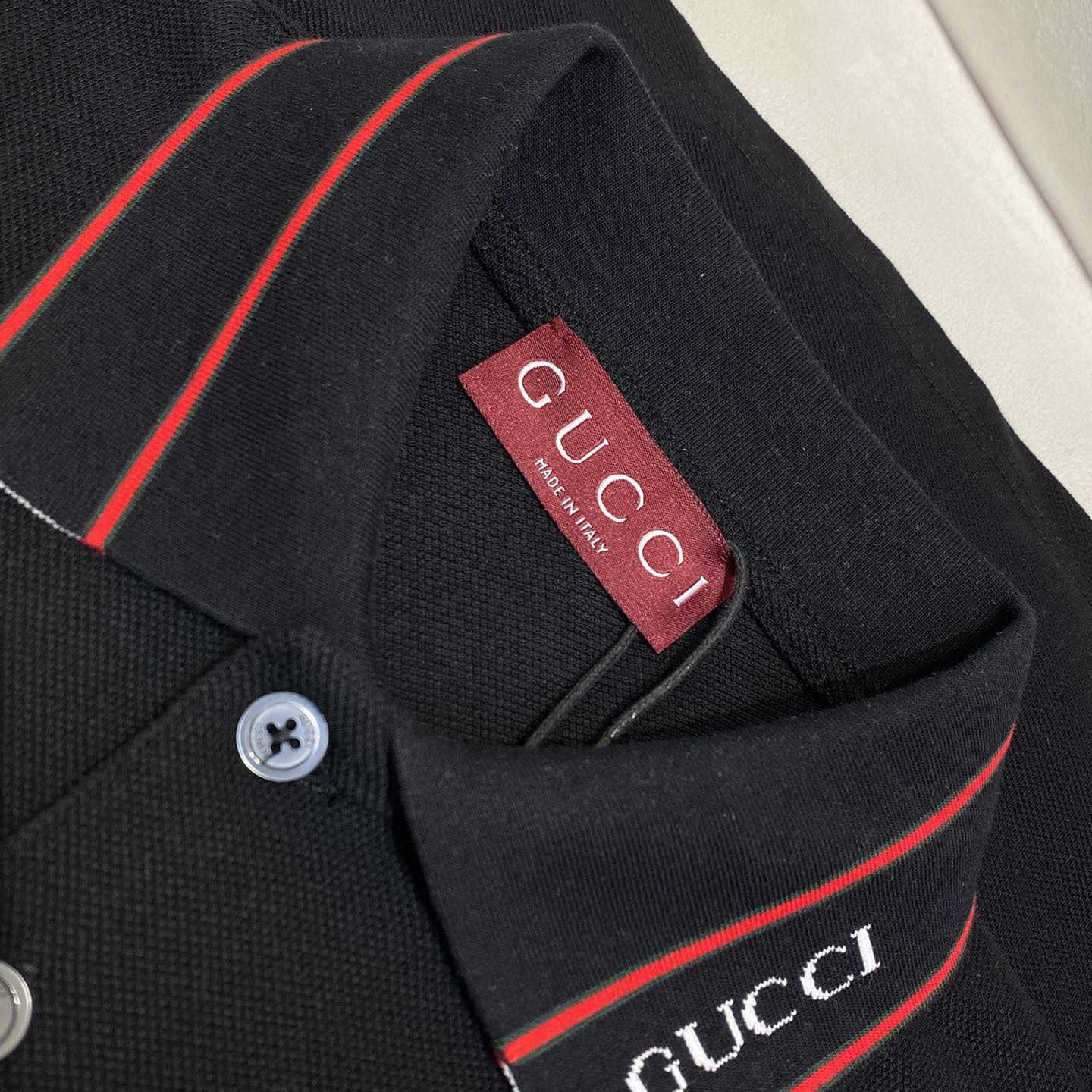 Gucci Cotton Piquet Polo Shirt  - FashionPlug