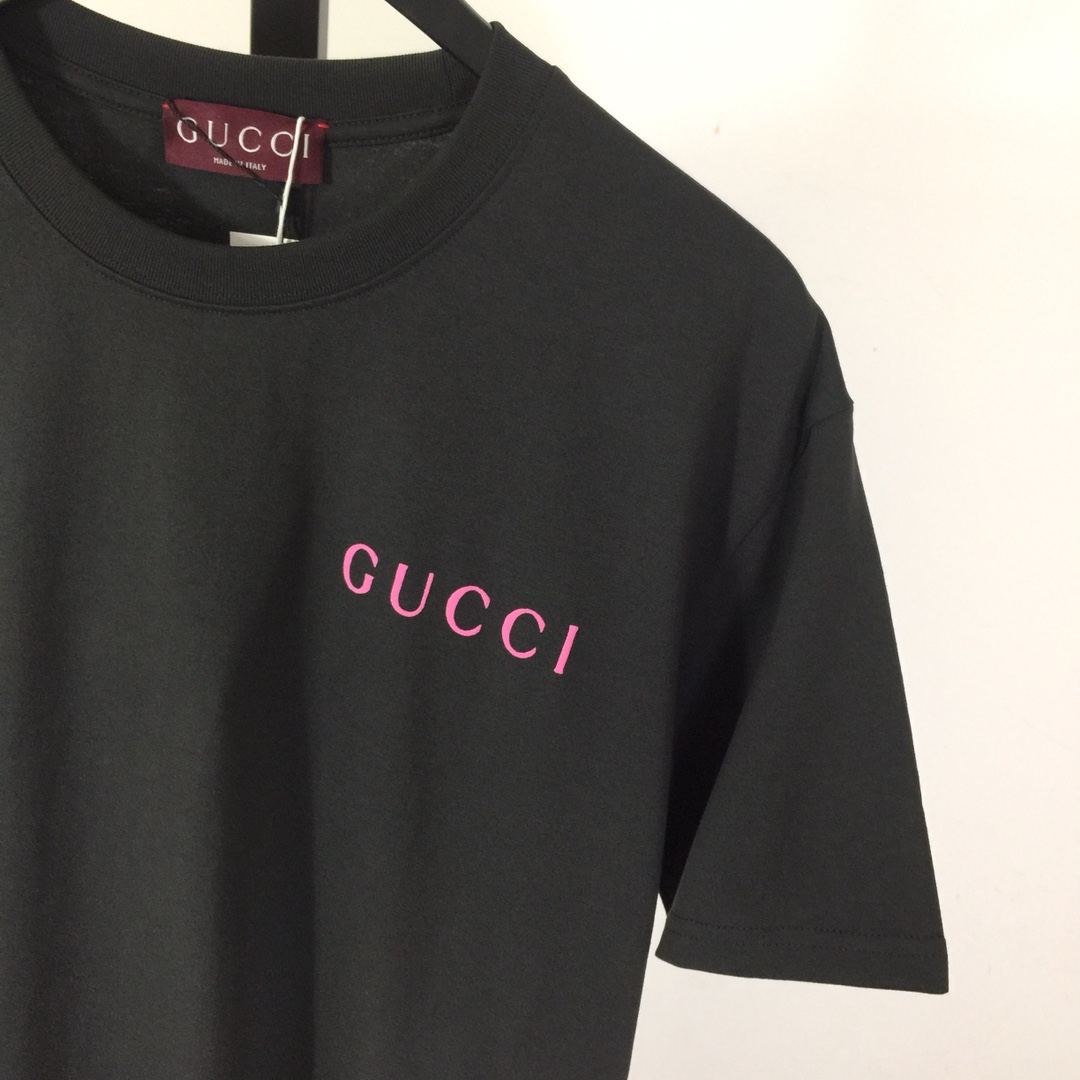 Gucci Printed Cotton Jersey T-shirt - FashionPlug