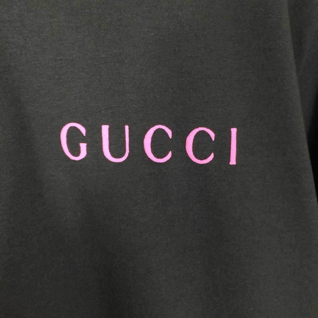 Gucci Printed Cotton Jersey T-shirt - FashionPlug