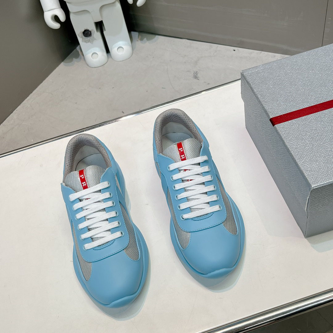 Prada America's Cup Soft Rubber And Bike Fabric Sneakers - FashionPlug