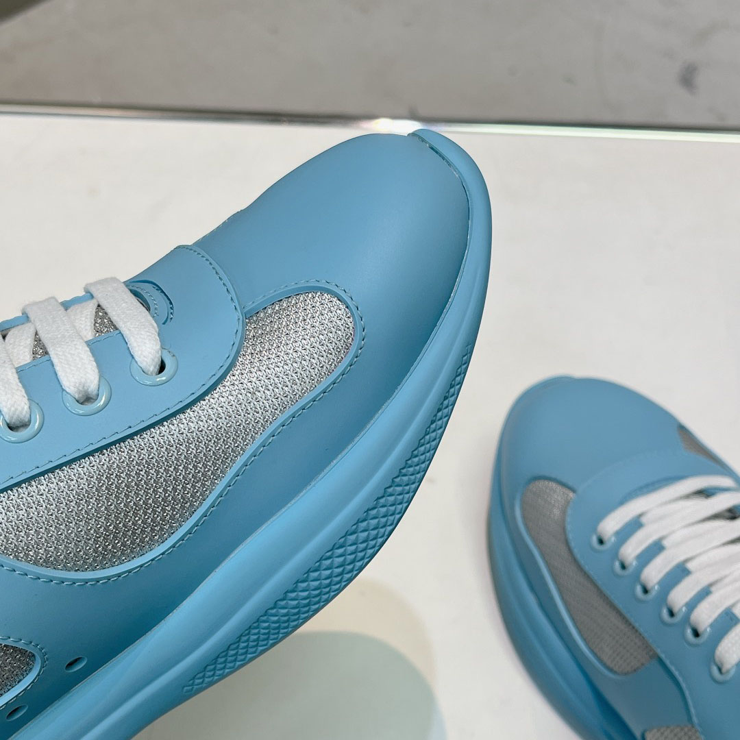 Prada America's Cup Soft Rubber And Bike Fabric Sneakers - FashionPlug