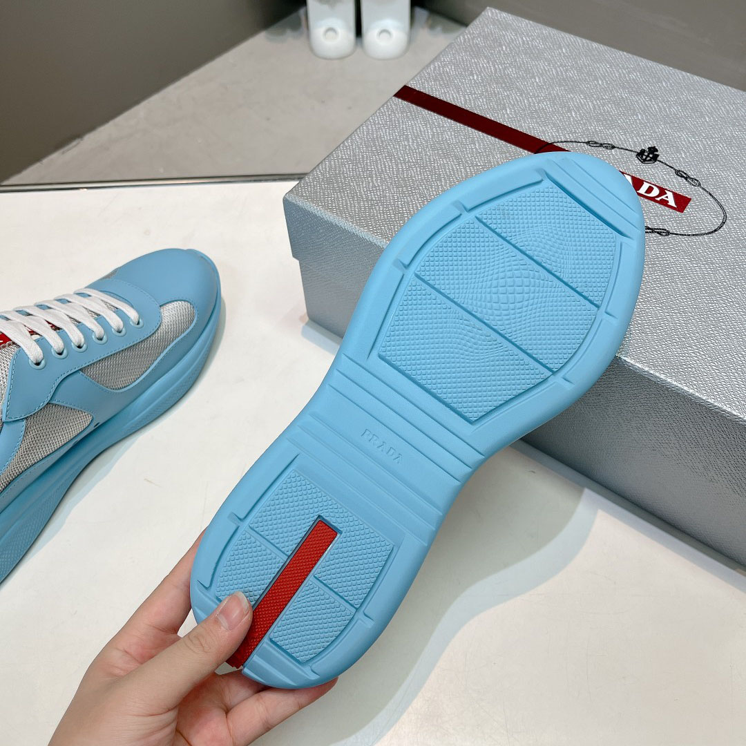 Prada America's Cup Soft Rubber And Bike Fabric Sneakers - FashionPlug