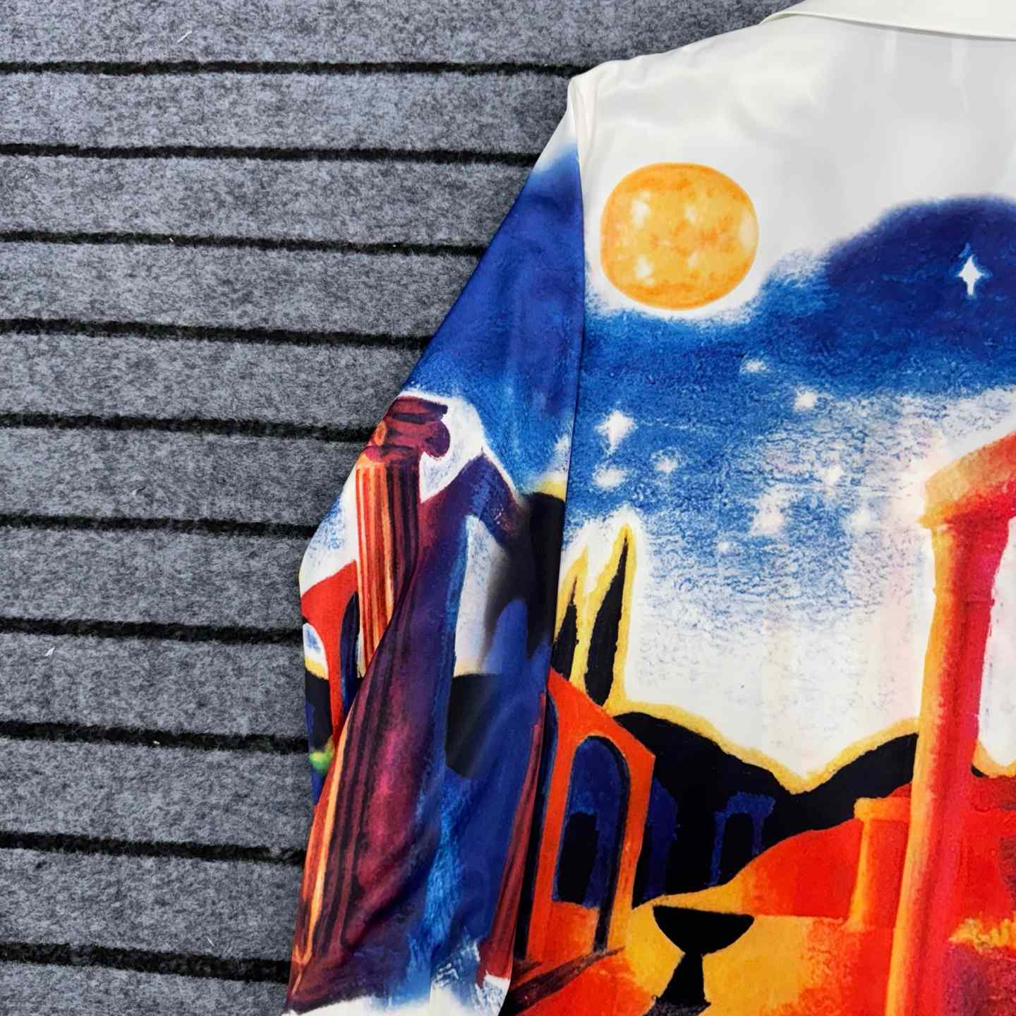 Casablanca Midnight Acropolis Silk Shirt - FashionPlug