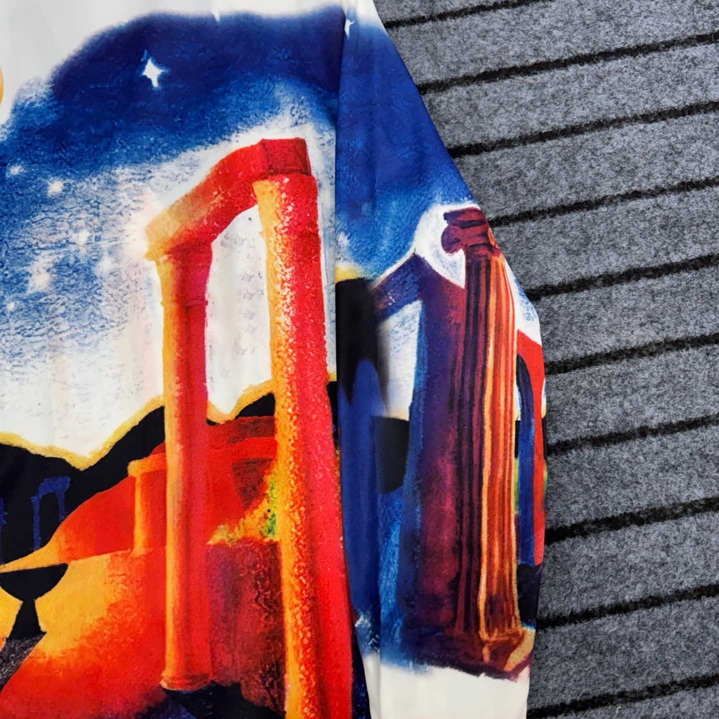 Casablanca Midnight Acropolis Silk Shirt - FashionPlug
