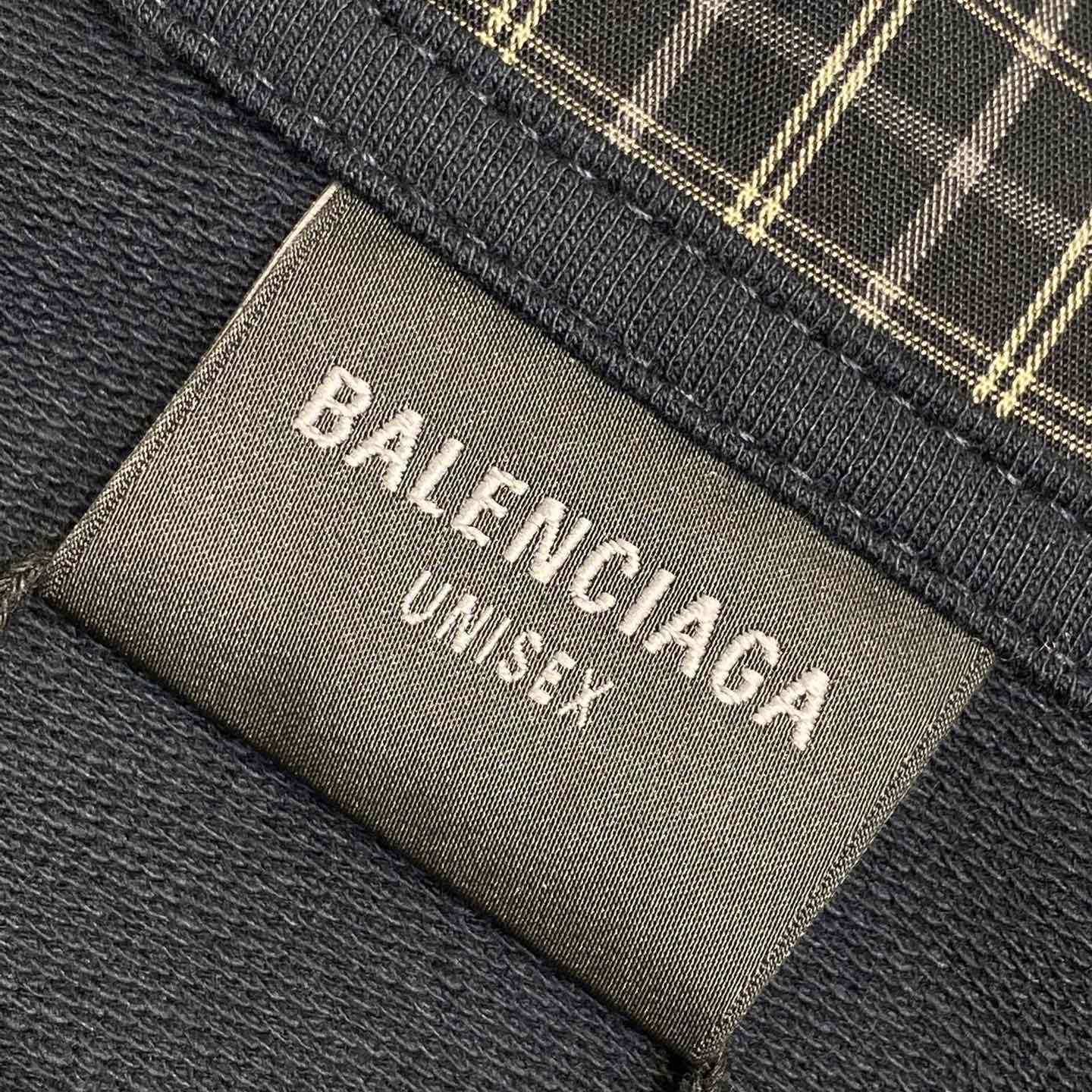 Balenciaga Unity Sport Long Sleeve Shirt Collar Polo In Faded Black - FashionPlug
