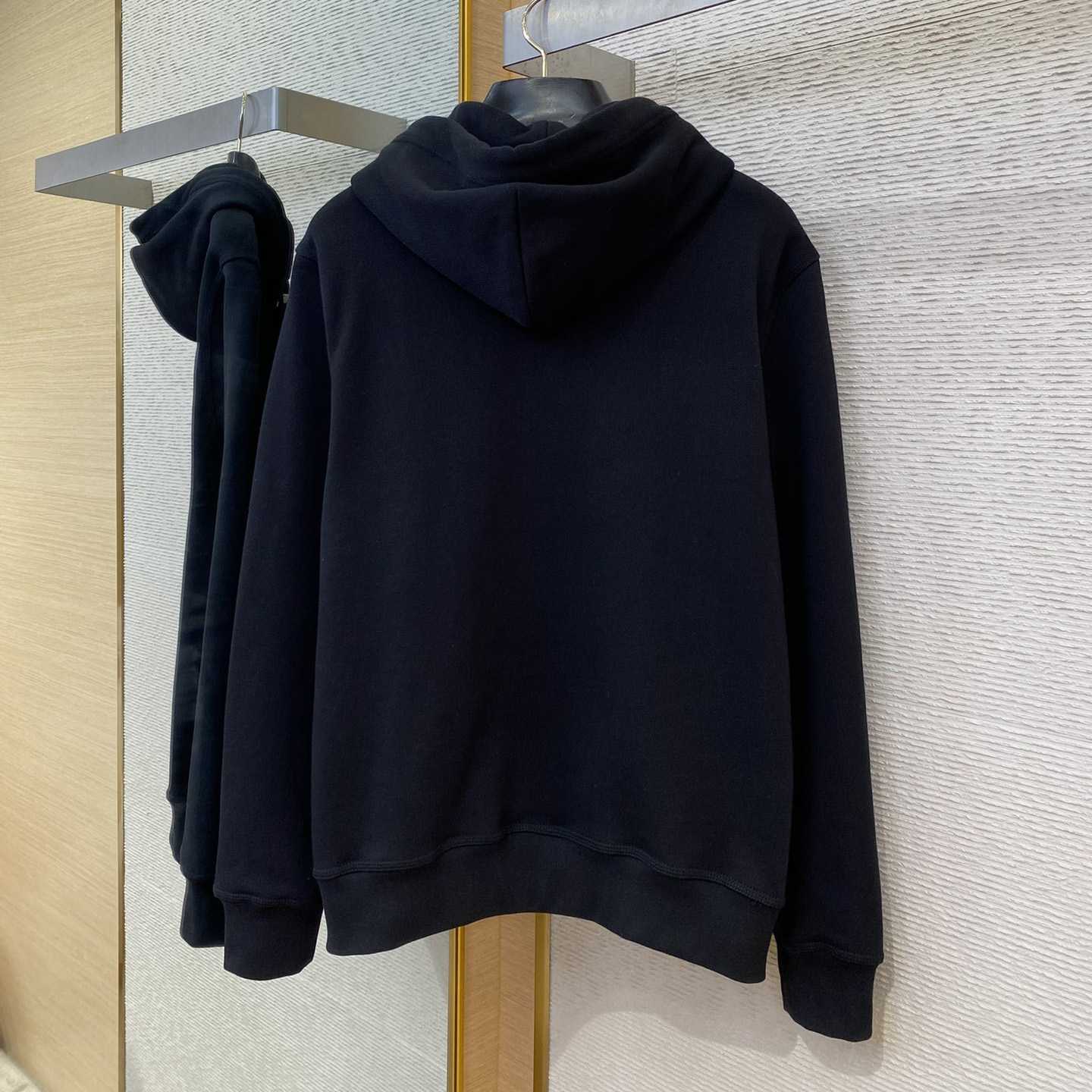 Burberry Check Label Cotton Zip Hoodie - FashionPlug