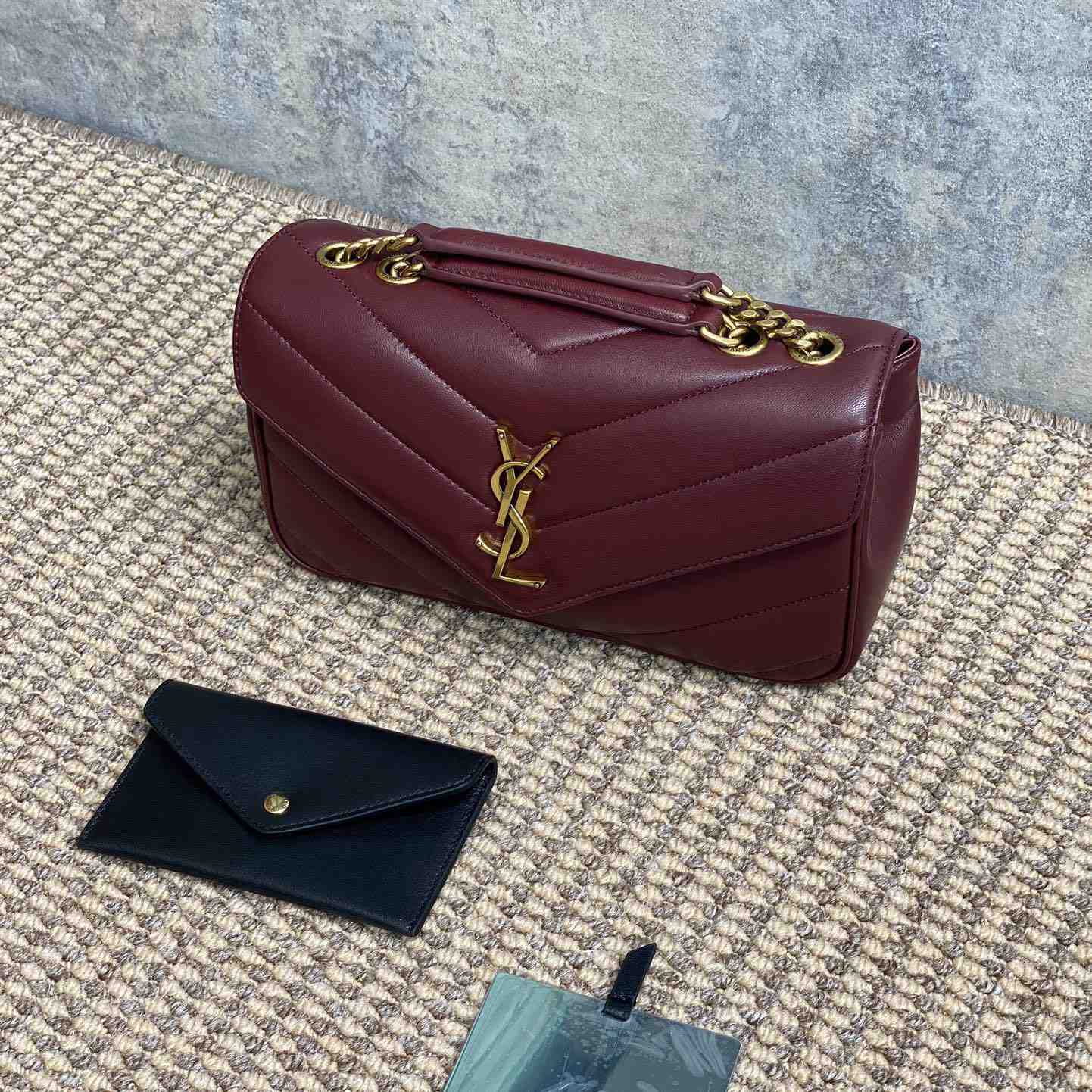 Saint Laurent Loulou Small In Matelasse Lambskin - FashionPlug