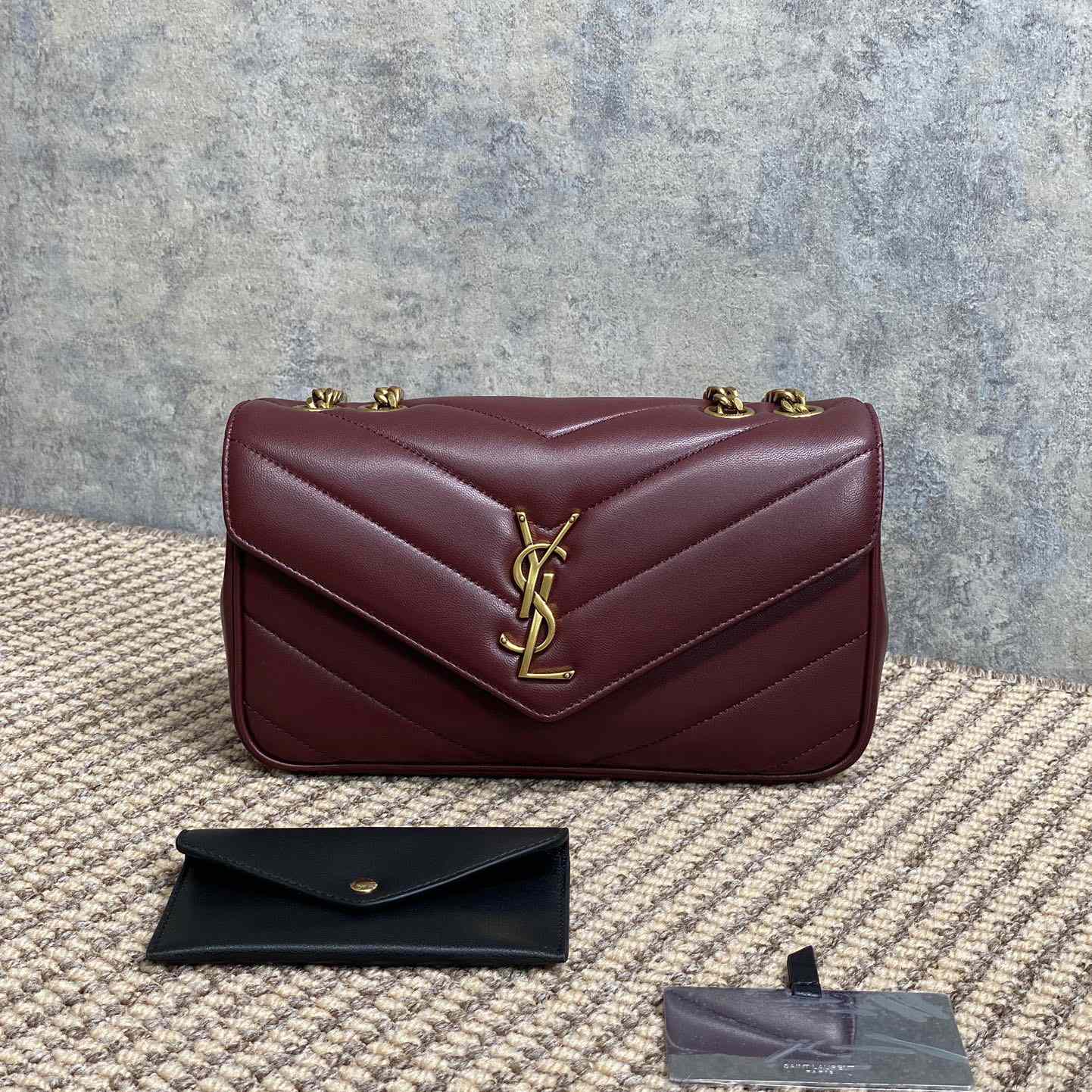 Saint Laurent Loulou Small In Matelasse Lambskin - FashionPlug