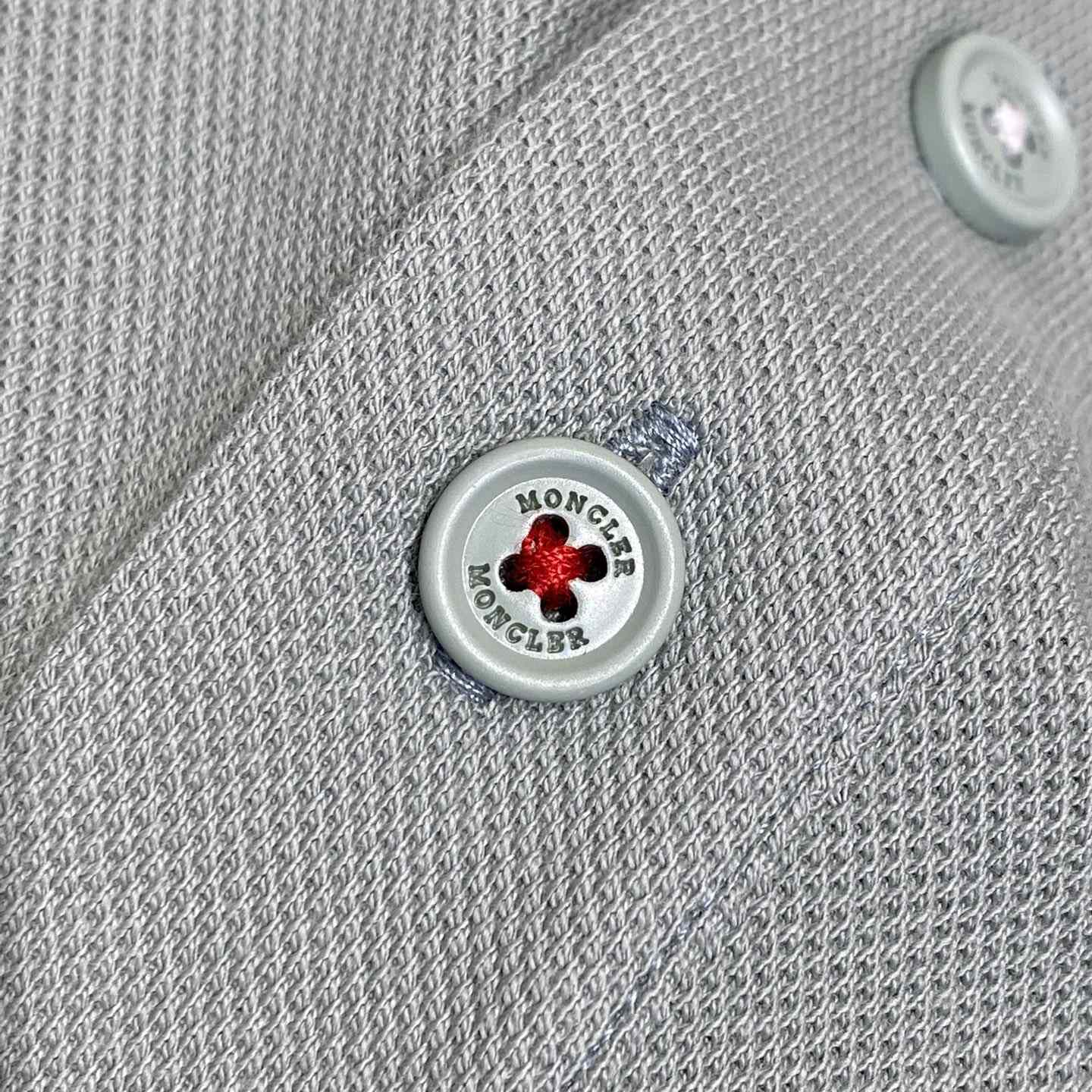 Moncler Logo Cotton Polo Shirt - FashionPlug