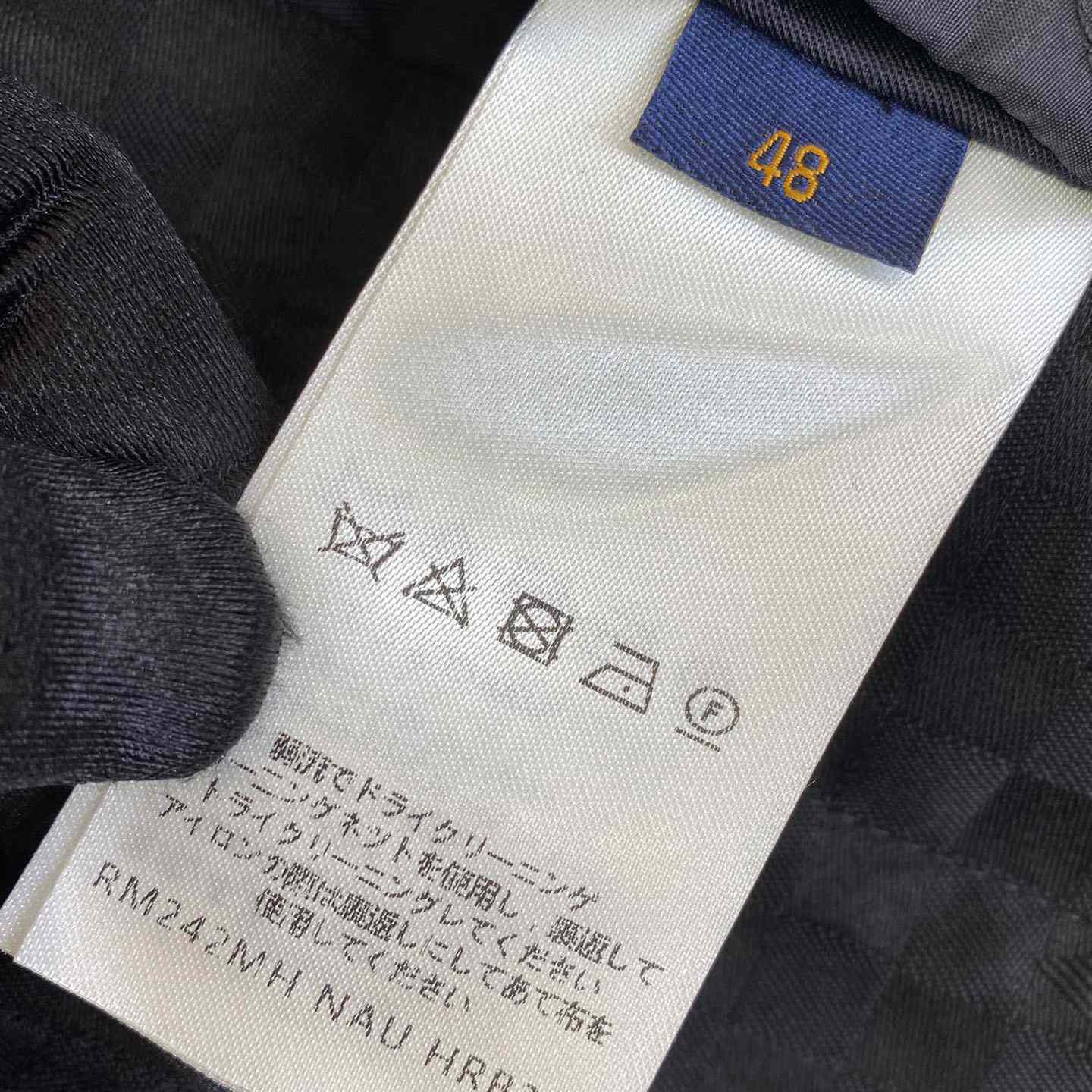 Louis Vuitton Damier Open Collar Wool Overshirt   1AFVNA - FashionPlug