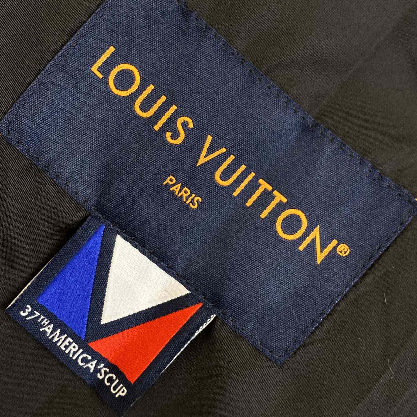 Louis Vuitton Damier Open Collar Wool Overshirt   1AFVNA - FashionPlug