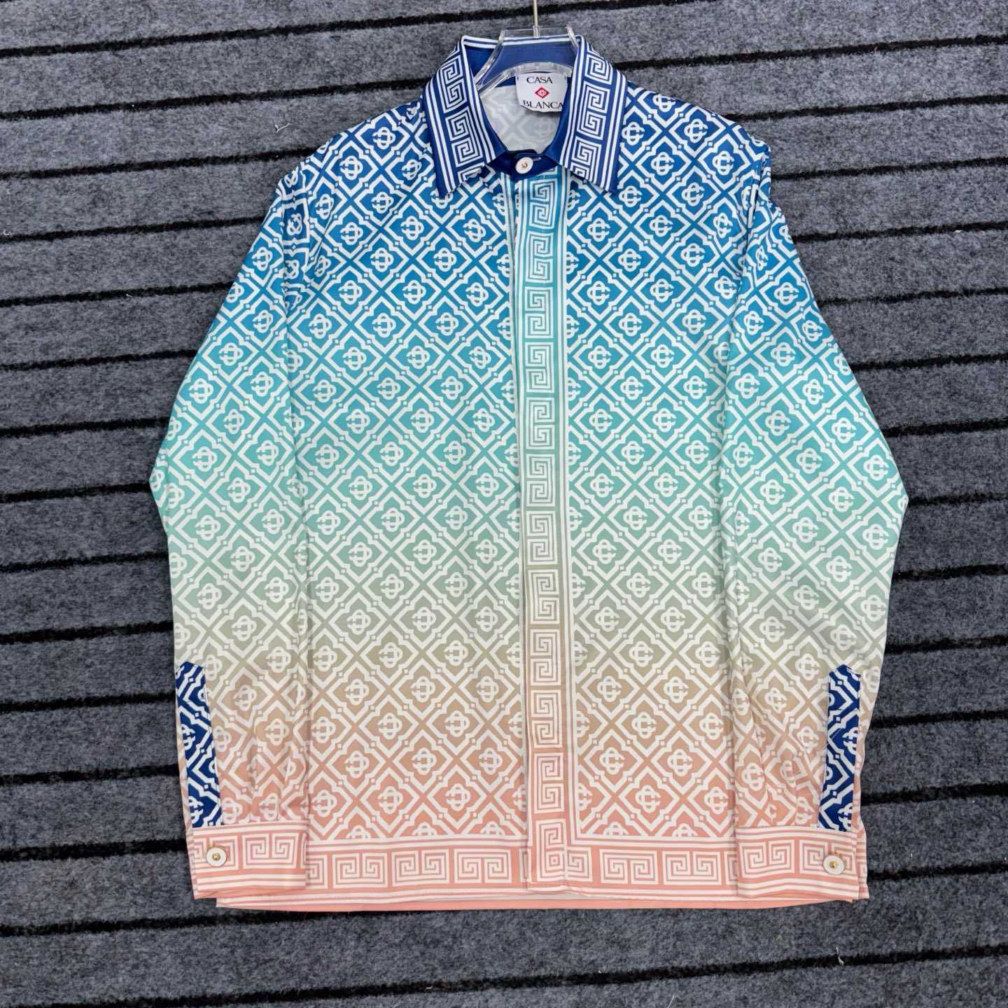 Casablanca 'Blu Gradient' Shirt - FashionPlug