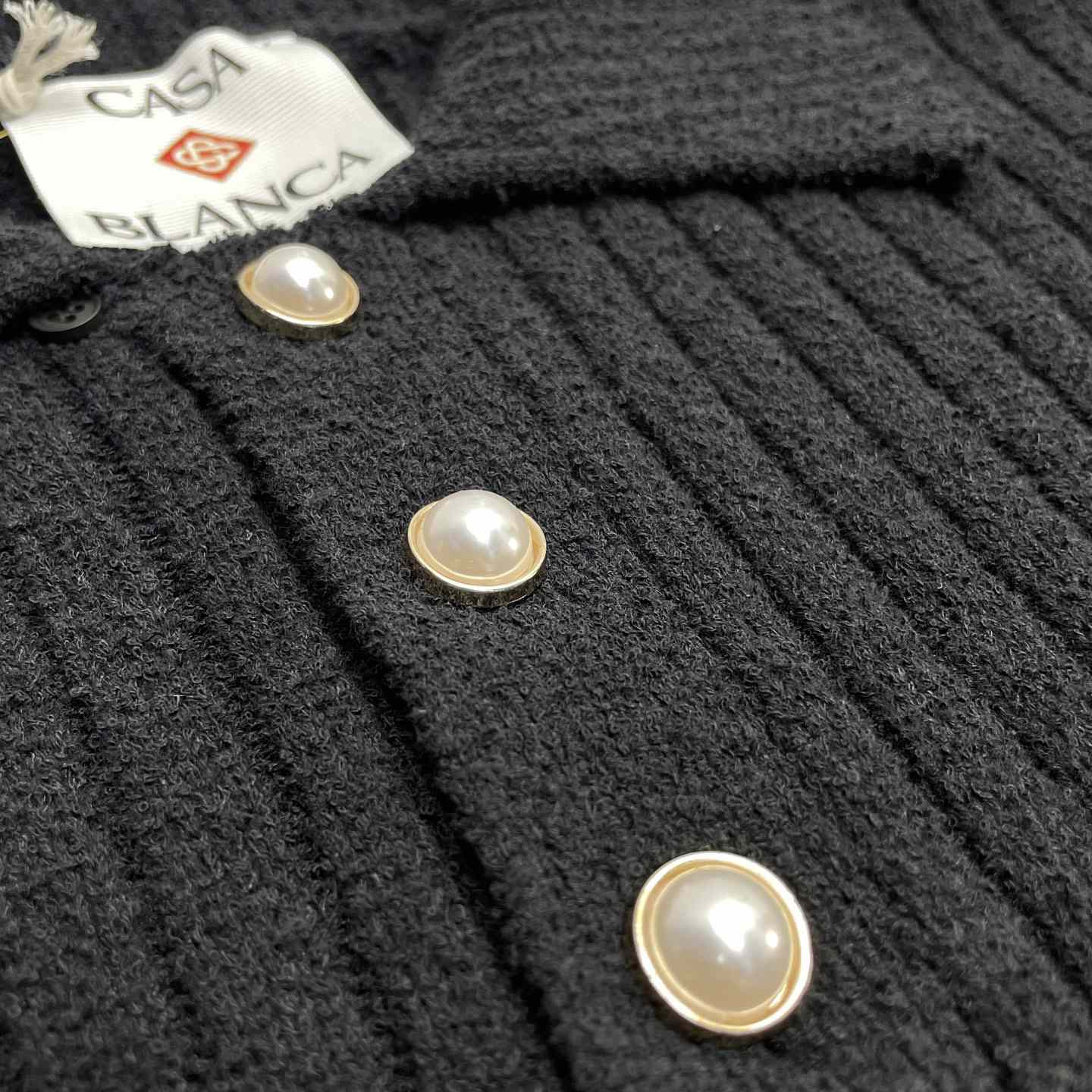 Casablanca Boucle Knit Polo Shirt   D0085 - FashionPlug