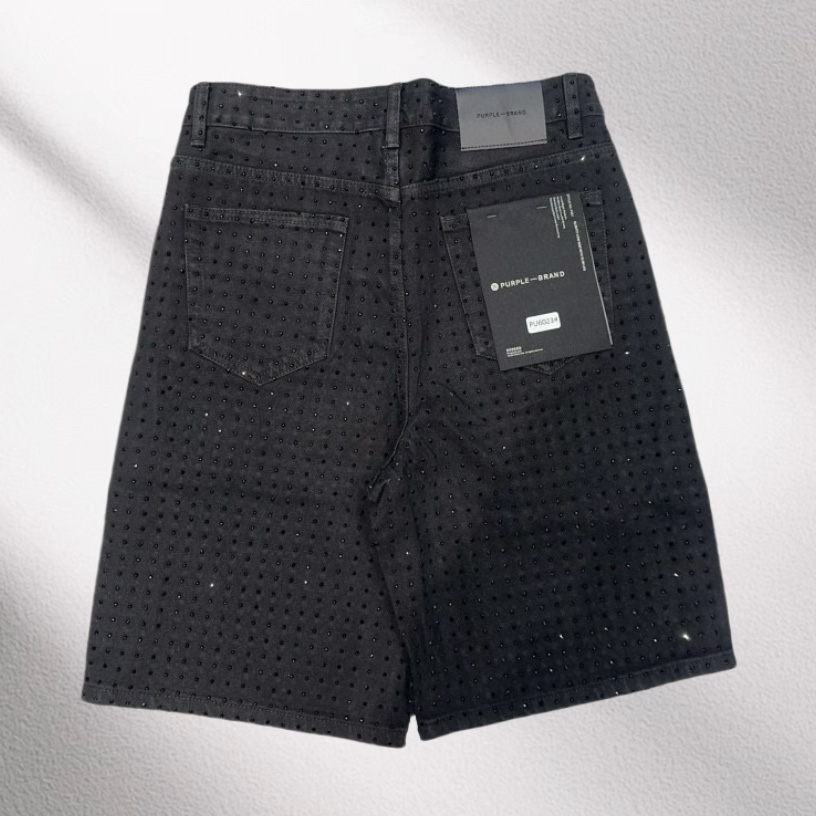 Purple-Brand Denim Shorts    6023 - FashionPlug