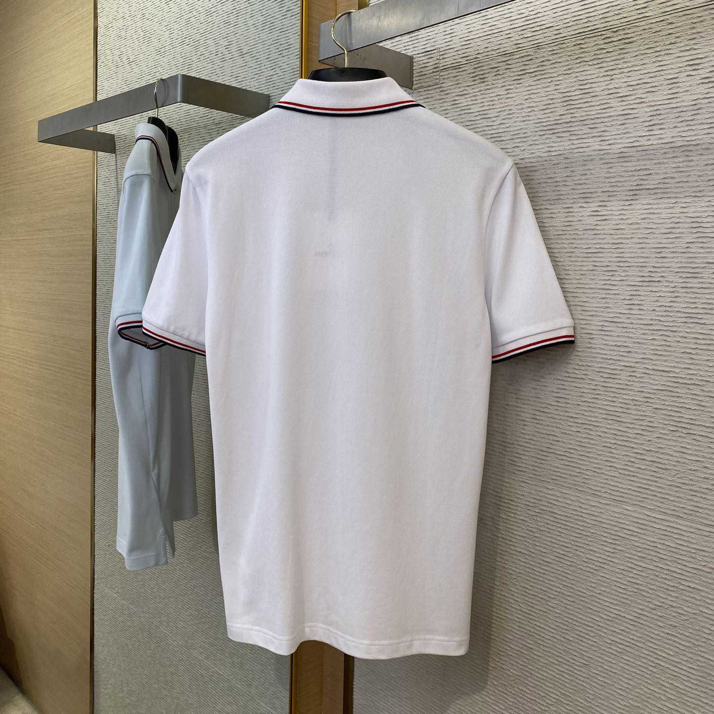 Moncler Logo Cotton Polo Shirt - FashionPlug