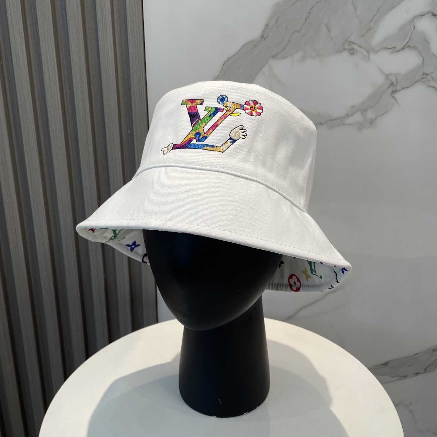 Louis Vuitton LV x TM Reversible Superflat Bucket Hat    - FashionPlug