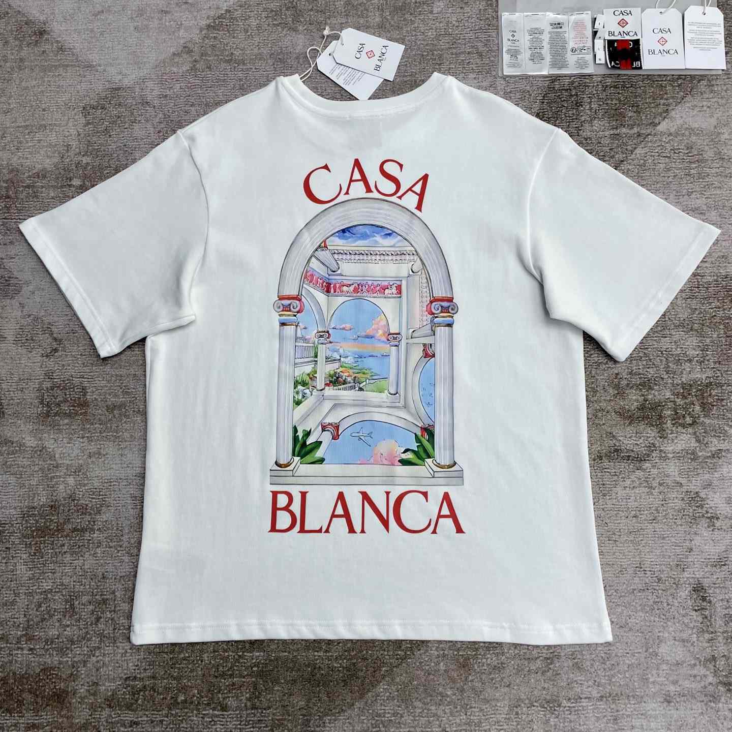 Casablanca Le Passage Printed Cotton T-Shirt   C943 - FashionPlug
