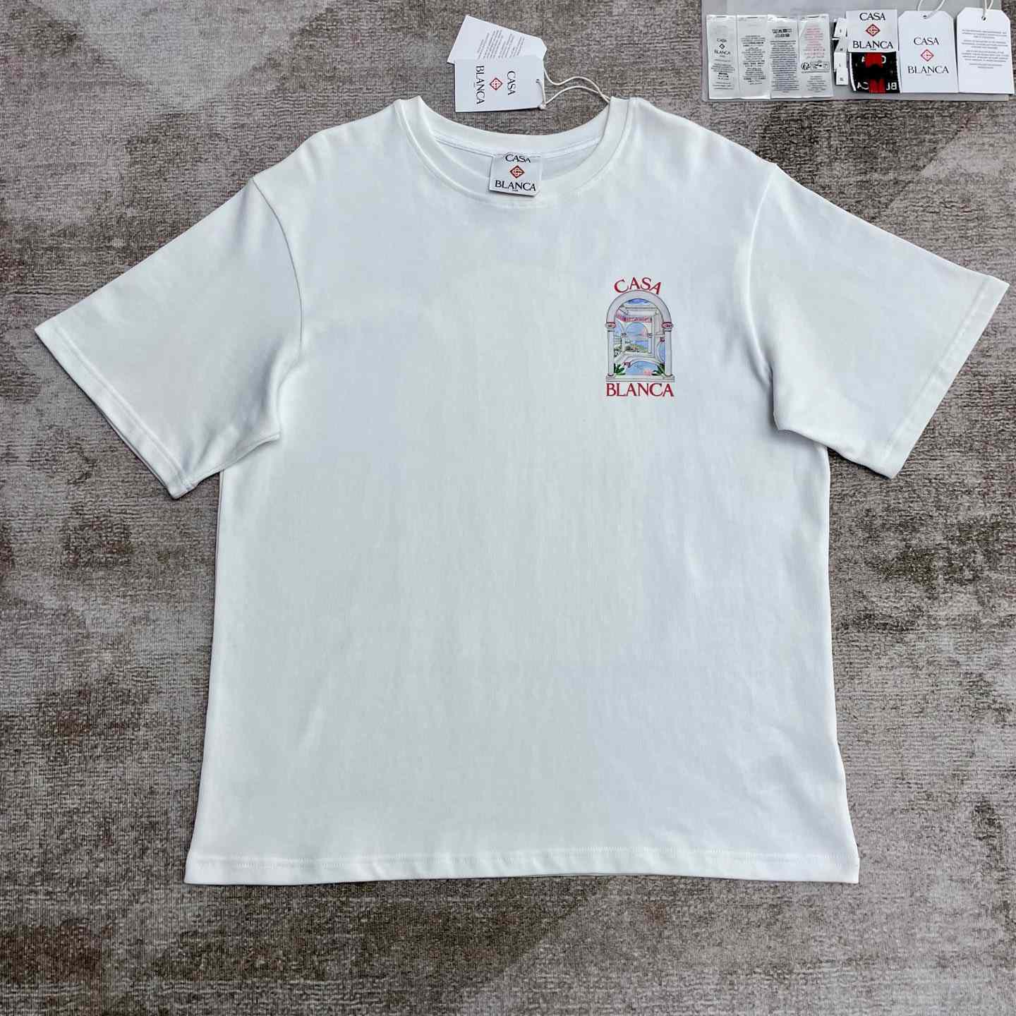 Casablanca Le Passage Printed Cotton T-Shirt   C943 - FashionPlug