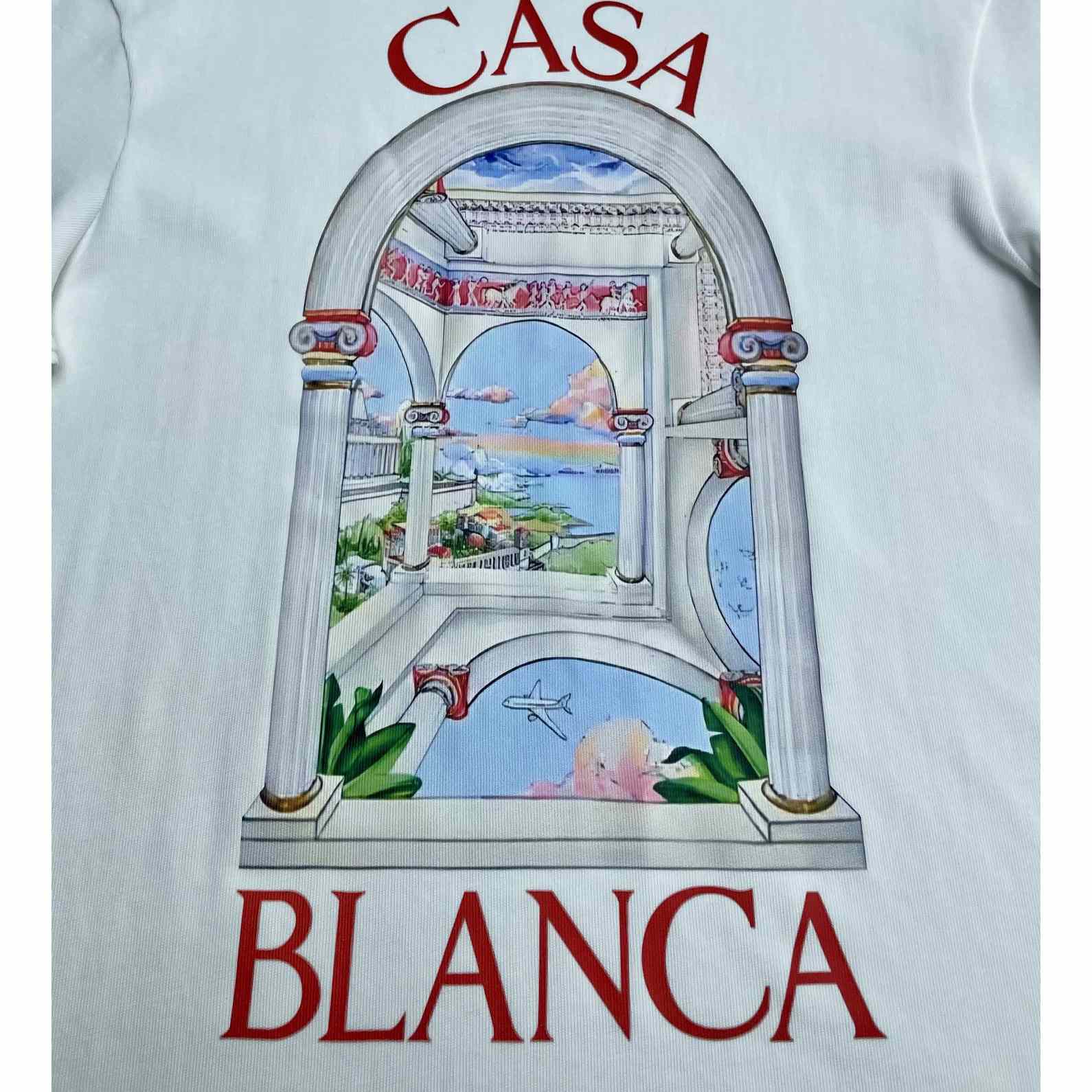 Casablanca Le Passage Printed Cotton T-Shirt   C943 - FashionPlug