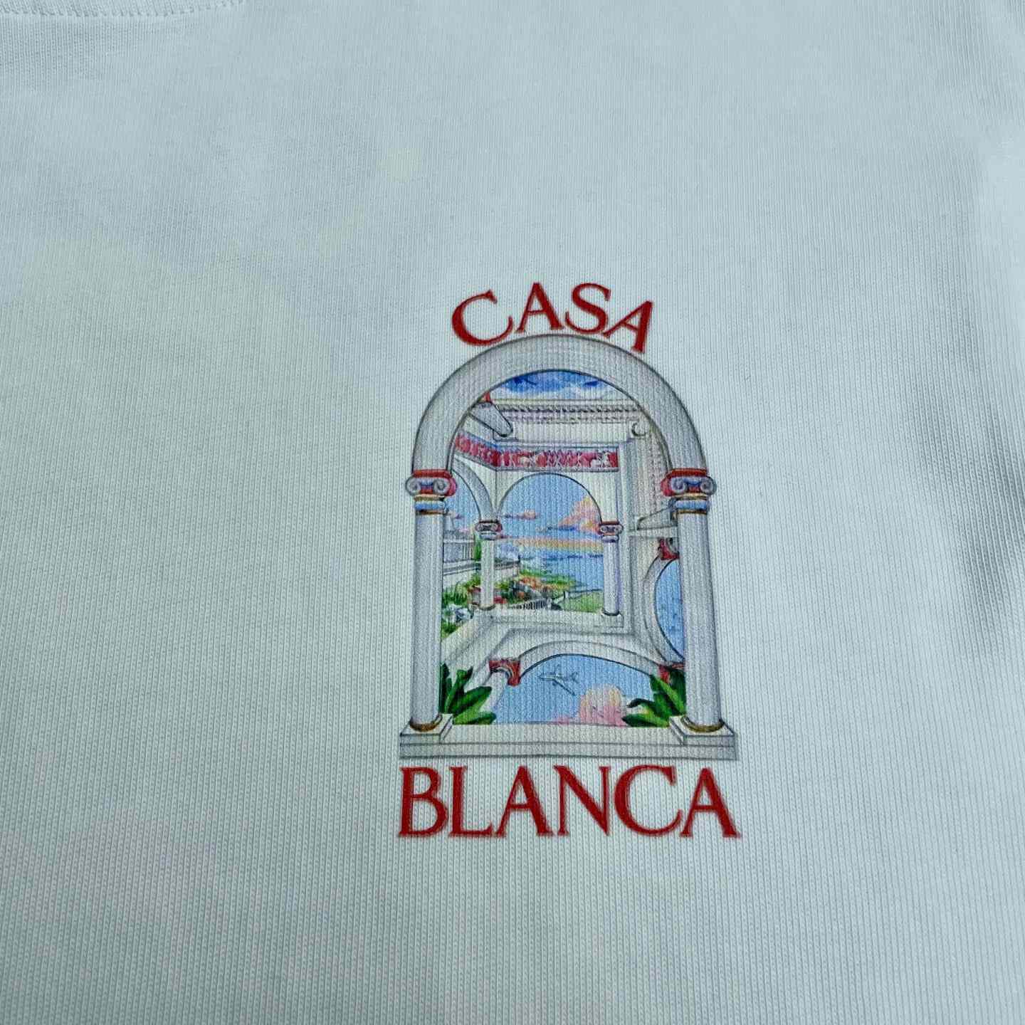 Casablanca Le Passage Printed Cotton T-Shirt   C943 - FashionPlug