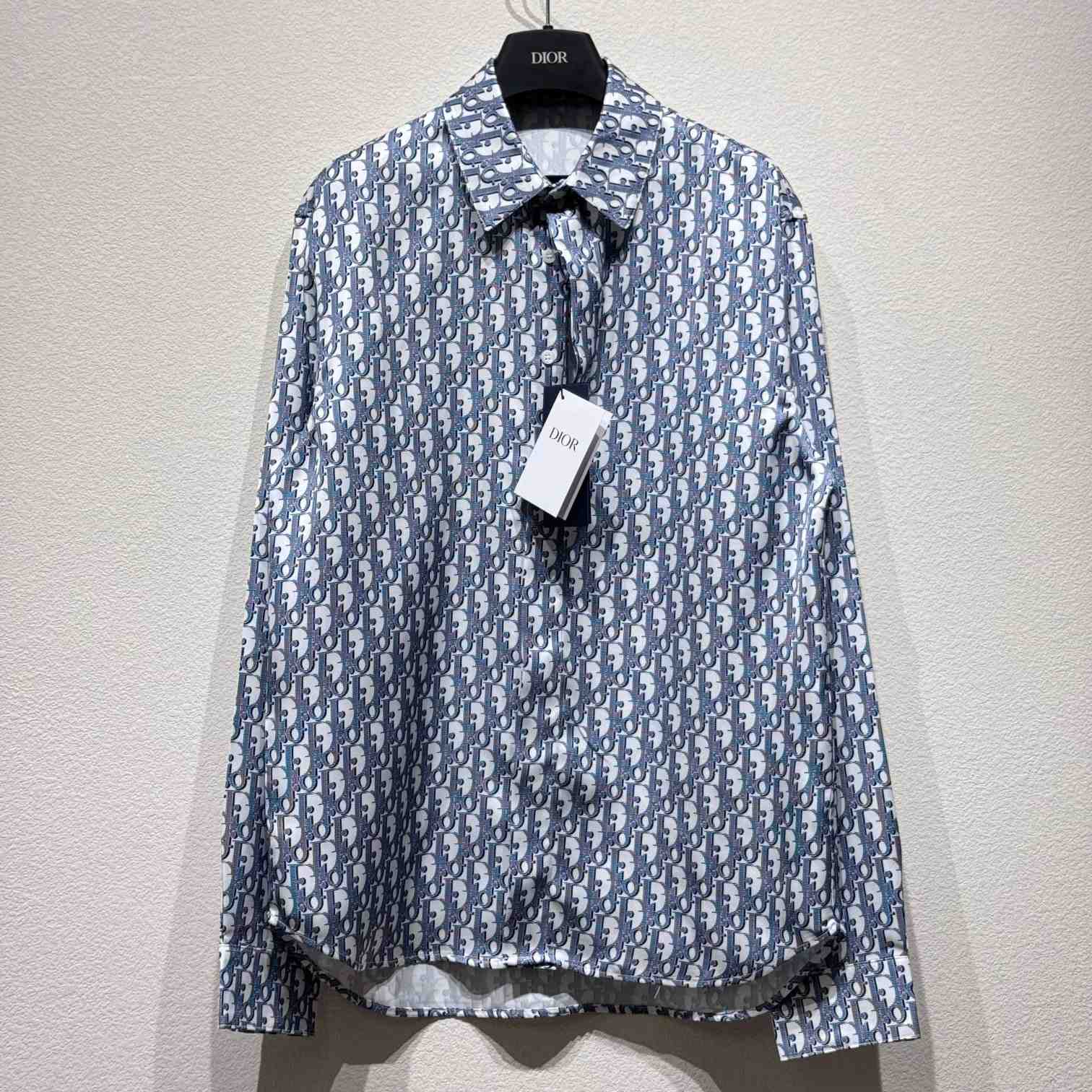 Dior Oblique Long-Sleeved Shirt  - FashionPlug