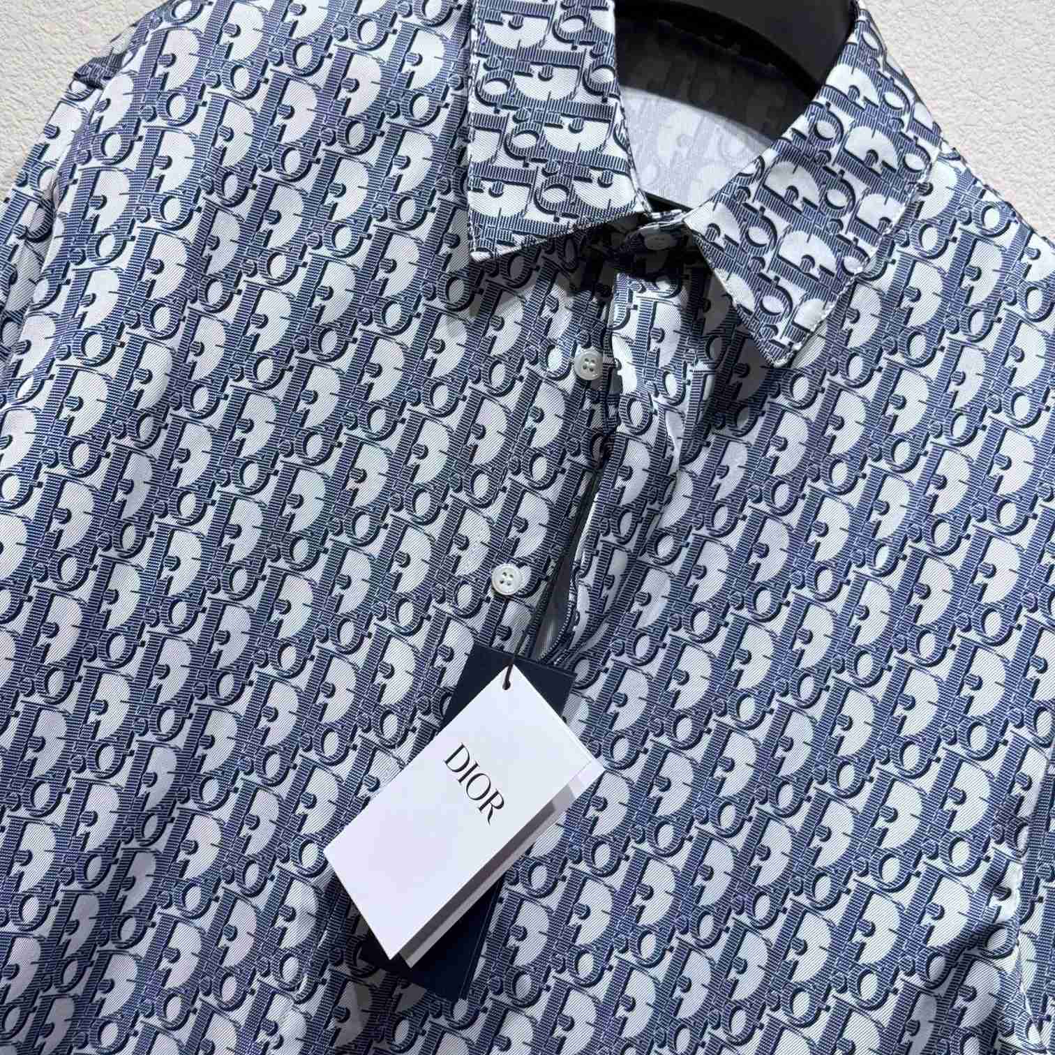 Dior Oblique Long-Sleeved Shirt  - FashionPlug