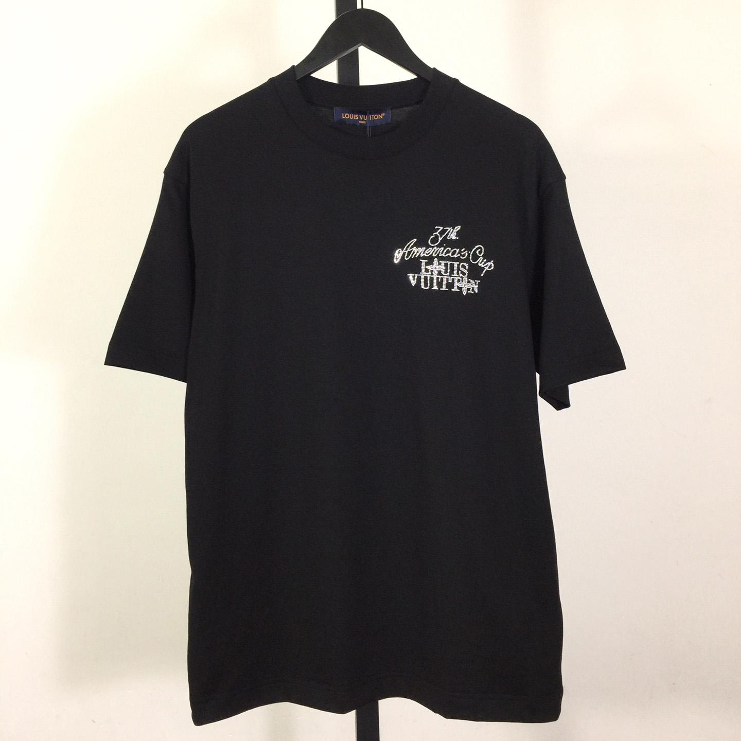Louis Vuitton Embellished Short-Sleeved Cotton Crewneck - FashionPlug