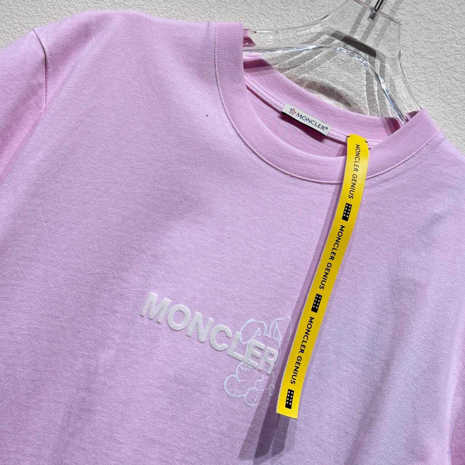 Moncler x FRGMT Cartoon Logo Cotton T-Shirt - FashionPlug