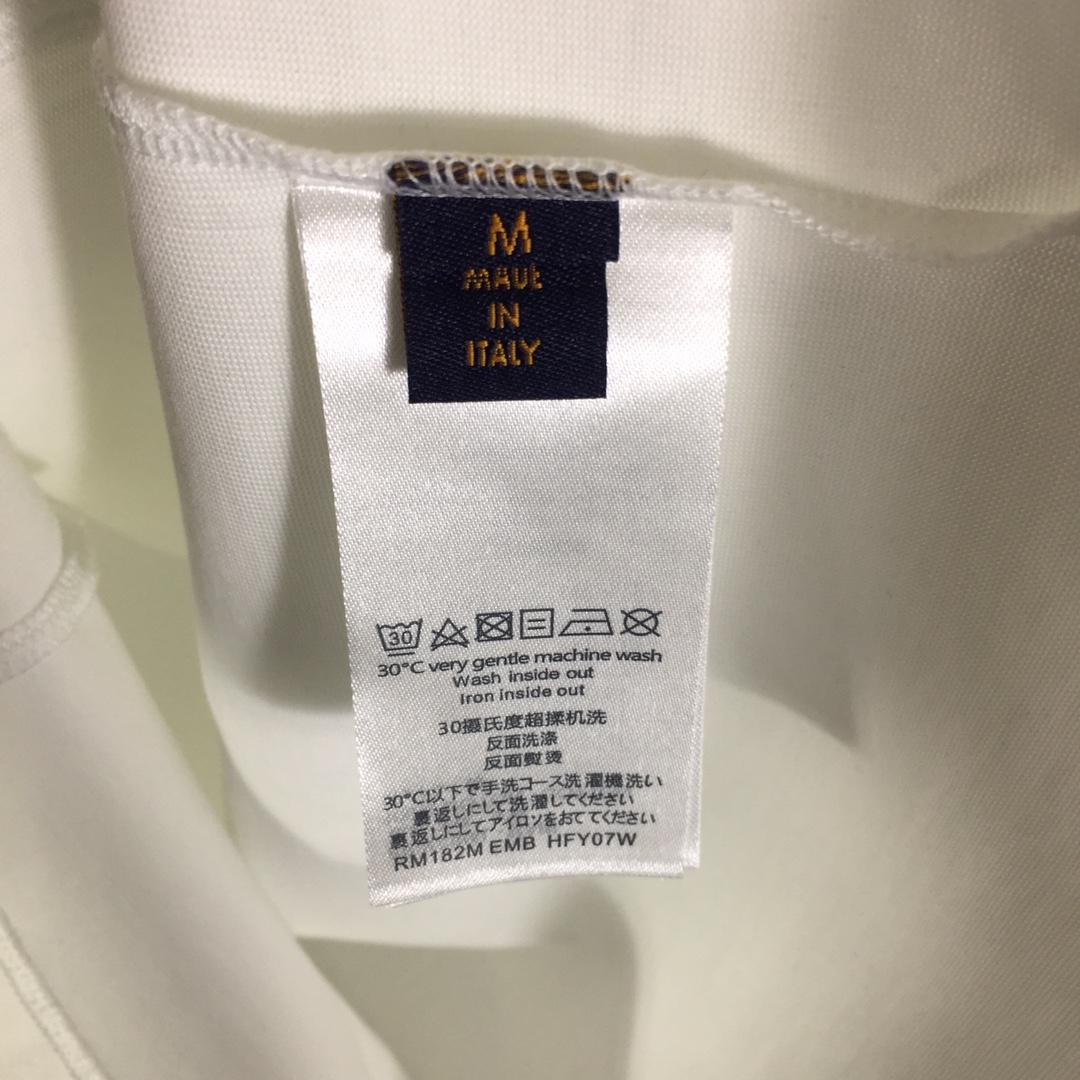 Louis Vuitton Monogram Short-Sleeved Cotton Crewneck - FashionPlug