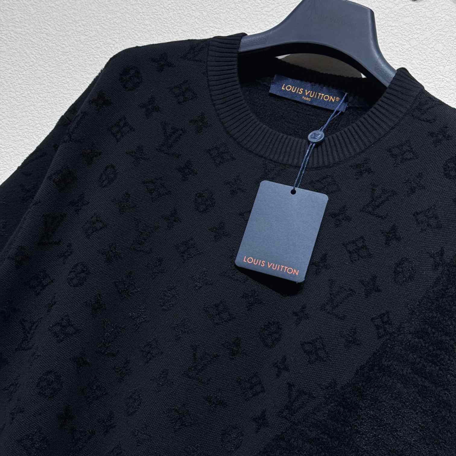 Louis Vuitton Graphic Jacquard Short-Sleeved Crewneck   1AHCMV - FashionPlug