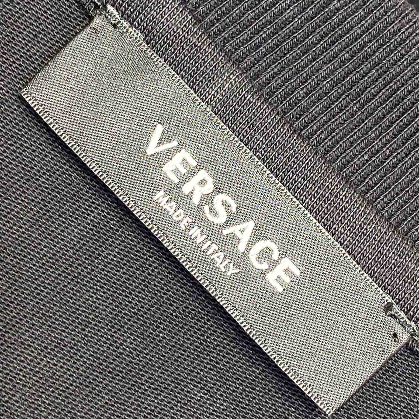 Versace Crystal Starfish Blason T-Shirt Black  - FashionPlug