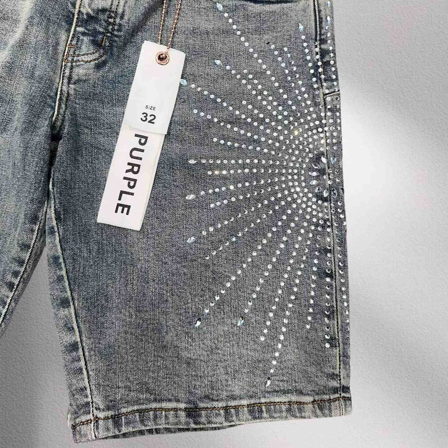 Purple-Brand Denim Shorts    6000 - FashionPlug