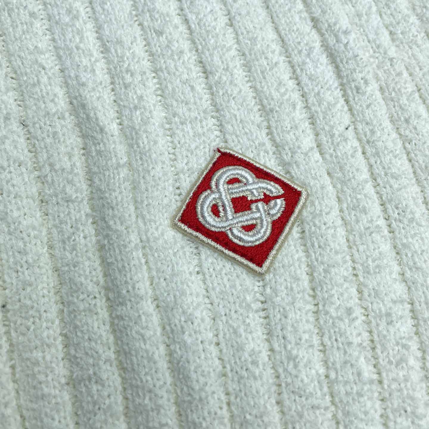 Casablanca Boucle Knit Polo Shirt   D0084 - FashionPlug