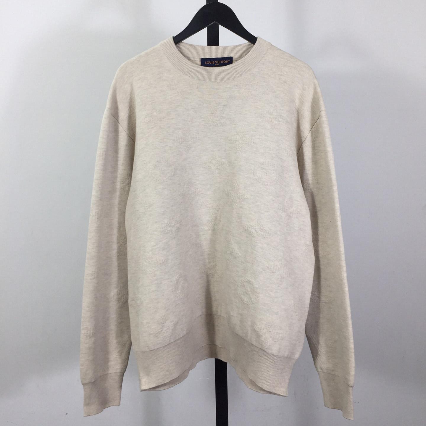 Louis Vuitton Monogram Embossed Crewneck - FashionPlug