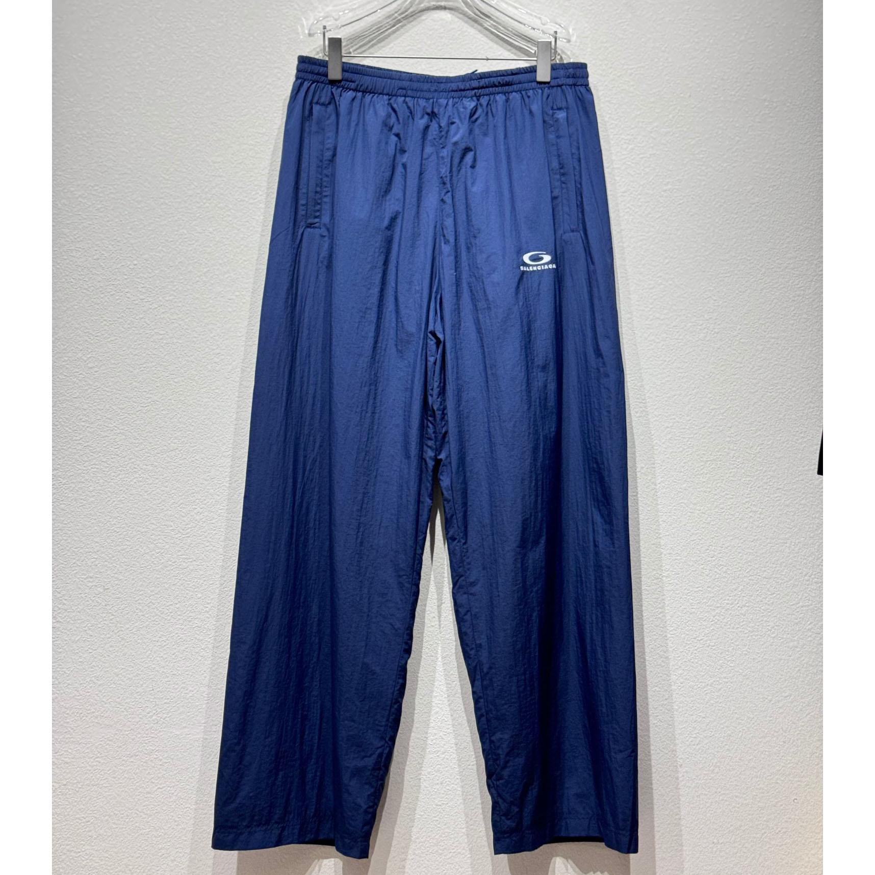 Balenciaga Tracksuit Pants In Navy - FashionPlug