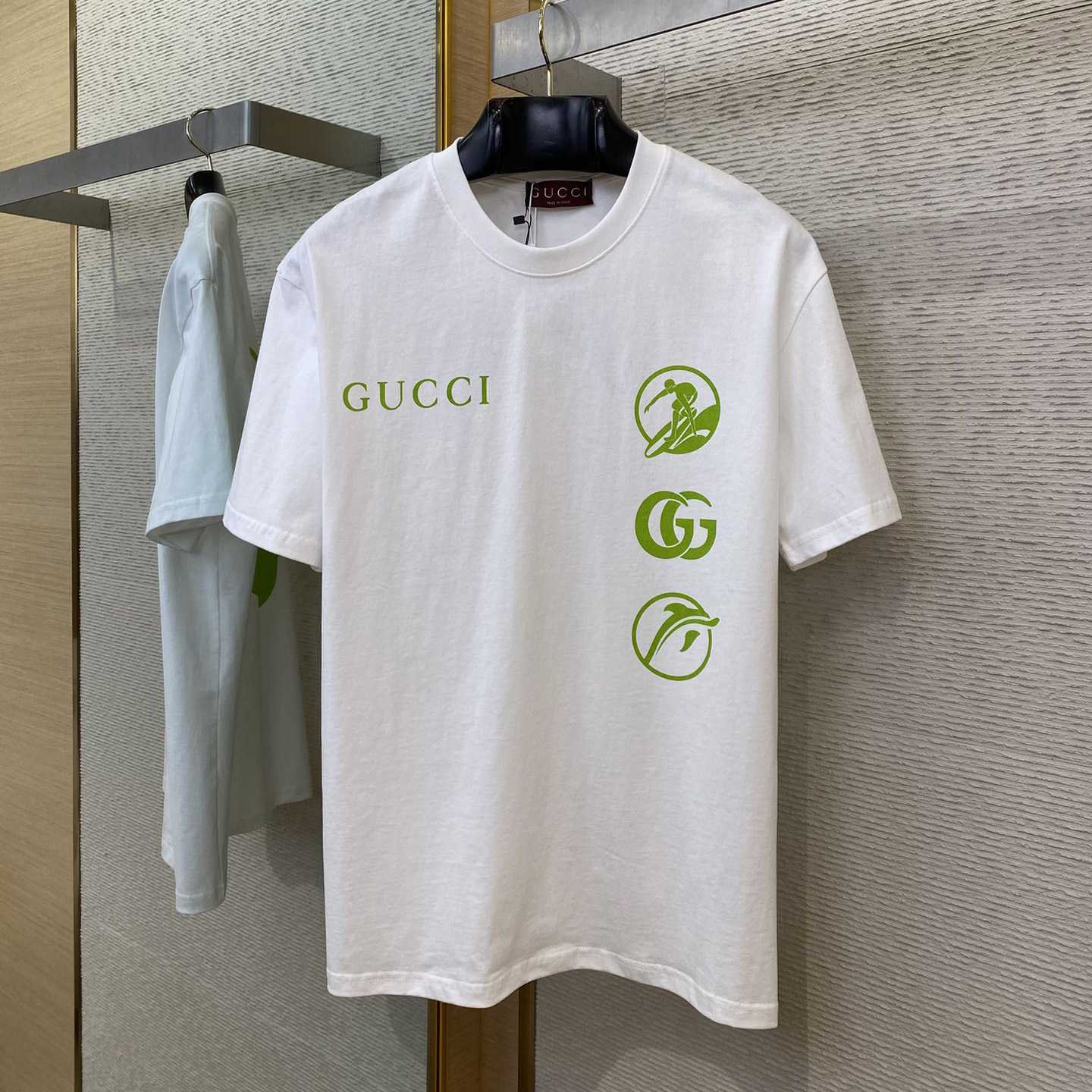 Gucci Printed Cotton Jersey T-shirt - FashionPlug