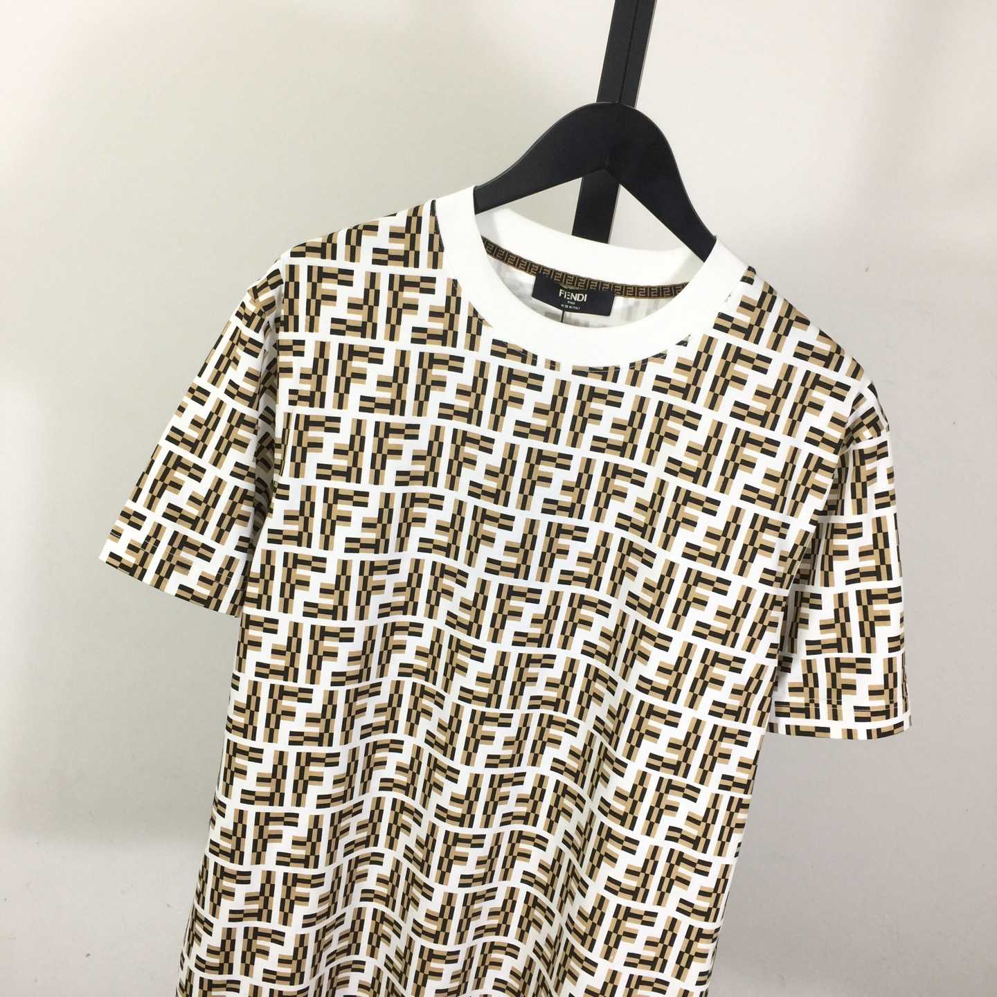 Fendi FF Monogram Logo T-shirt - FashionPlug