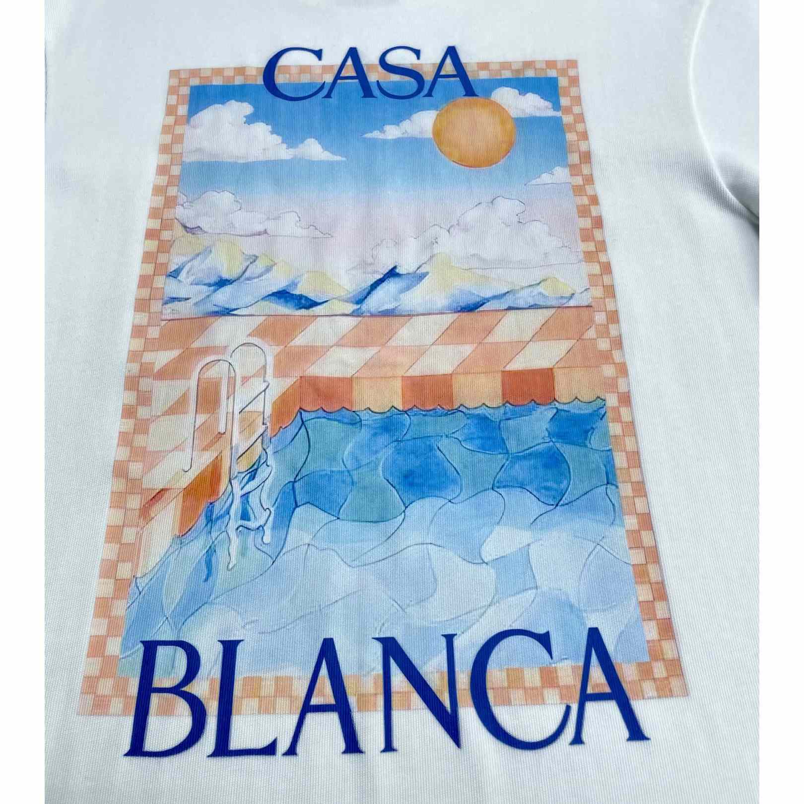 Casablanca Surreal Pool T-shirt   C968 - FashionPlug