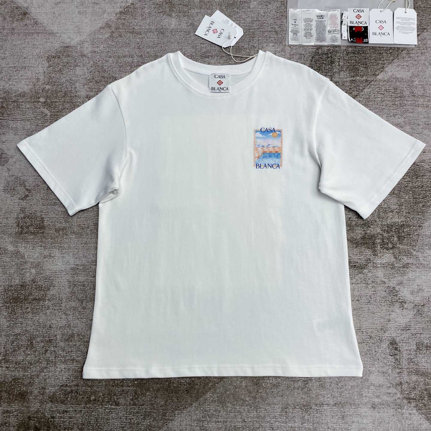 Casablanca Surreal Pool T-shirt   C968 - FashionPlug