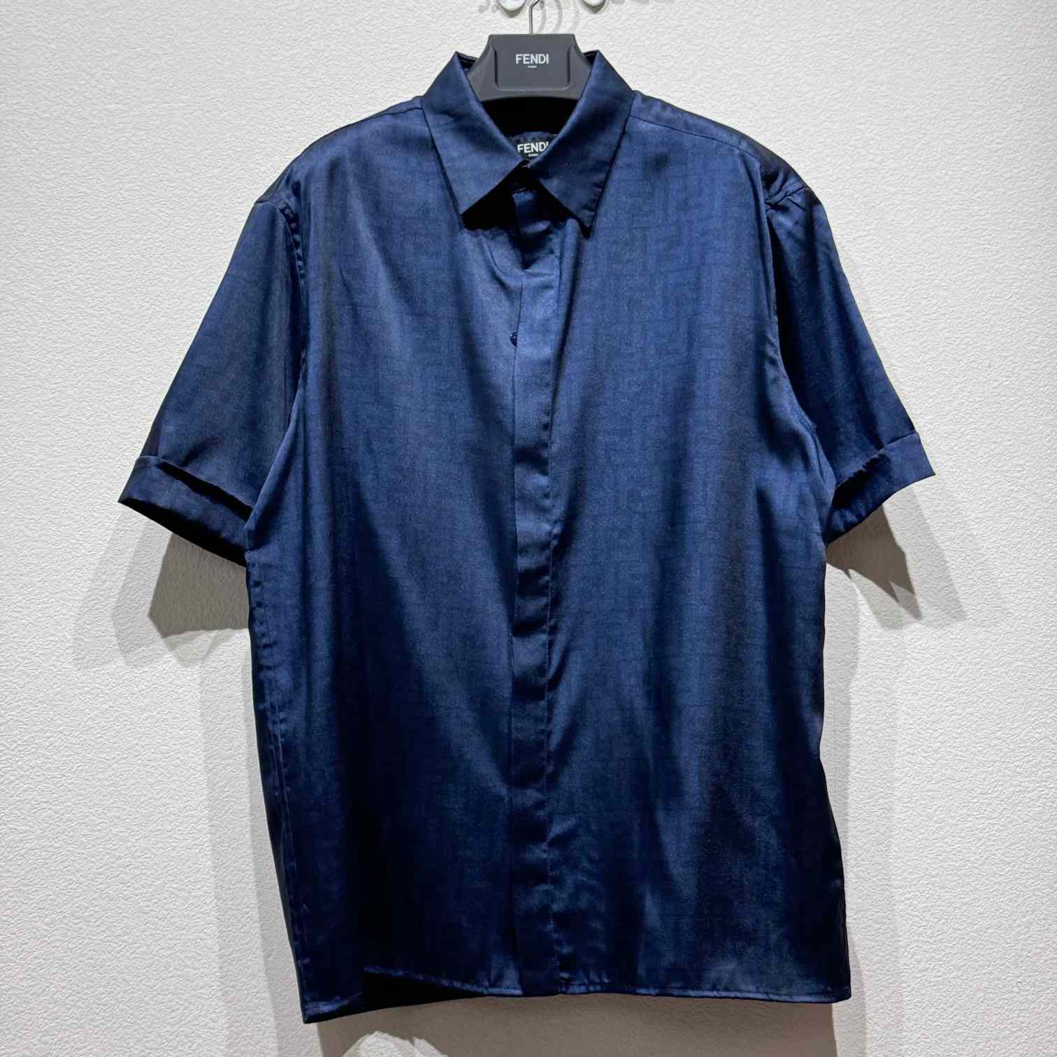 Fendi Allover Logo Printed Buttoned Shirt - FashionPlug
