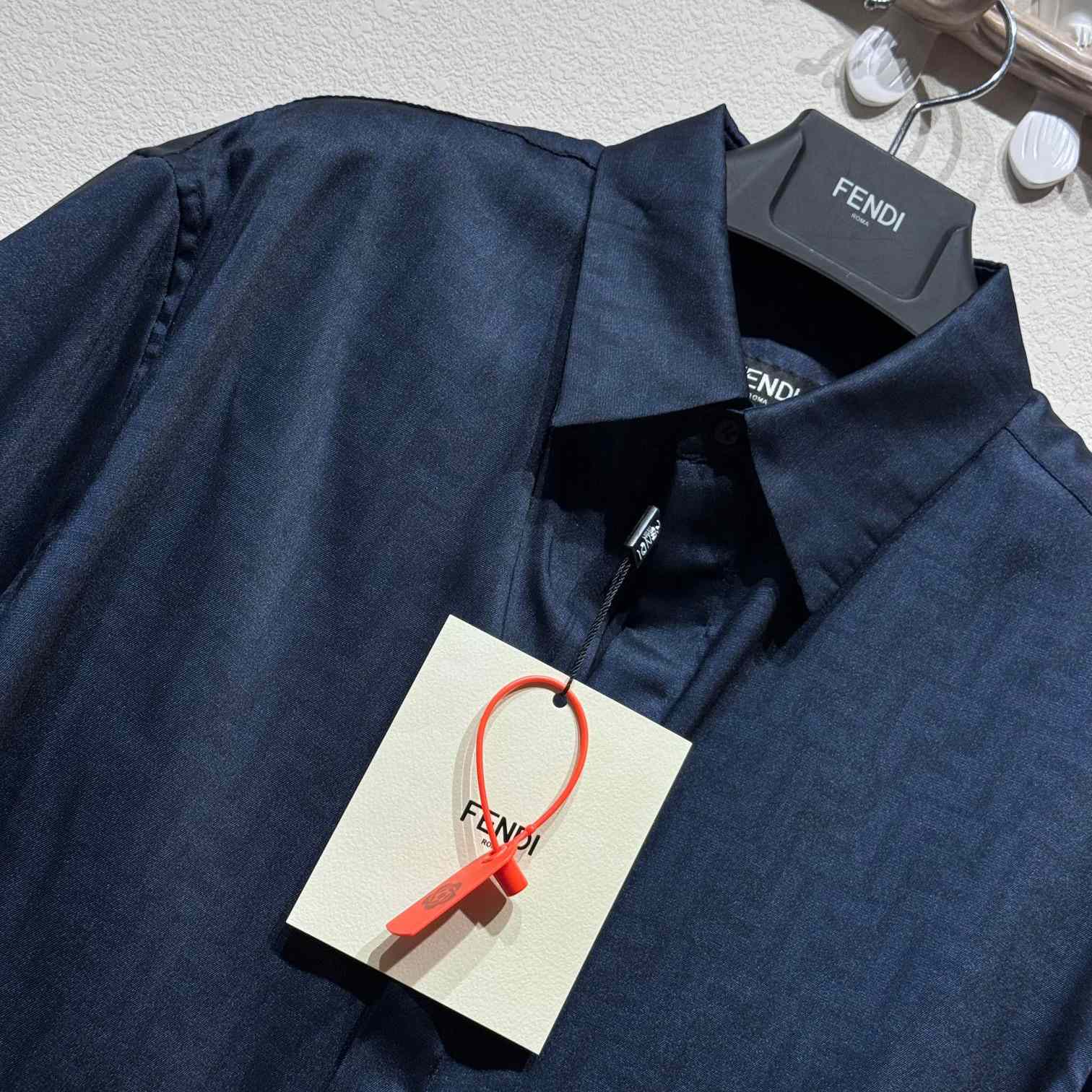 Fendi Allover Logo Printed Buttoned Shirt - FashionPlug