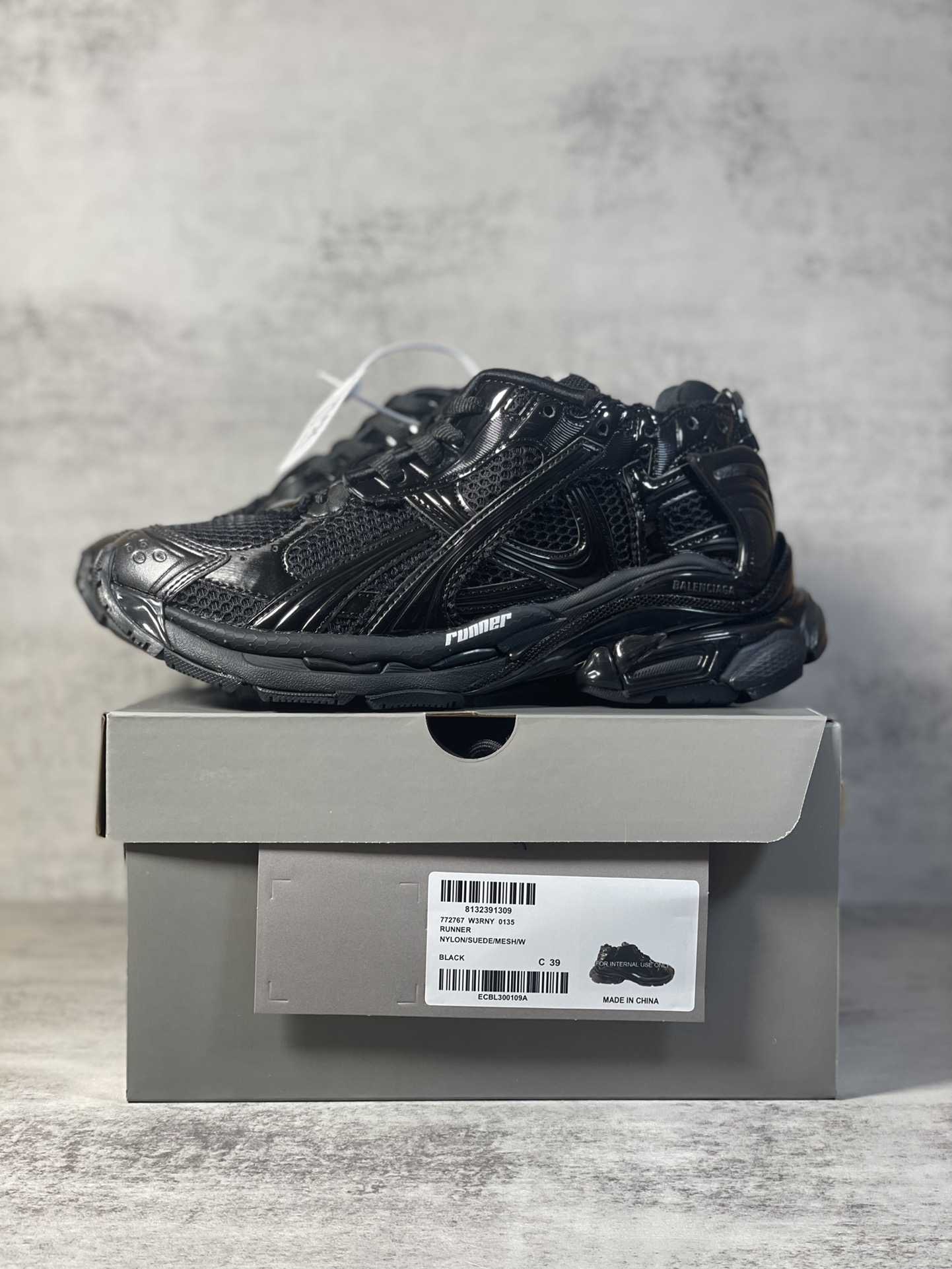 Balenciaga Runner Sneaker In Black - FashionPlug