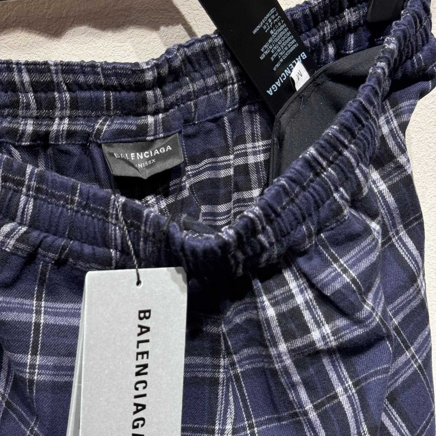 Balenciaga Plaid Casual Pants - FashionPlug